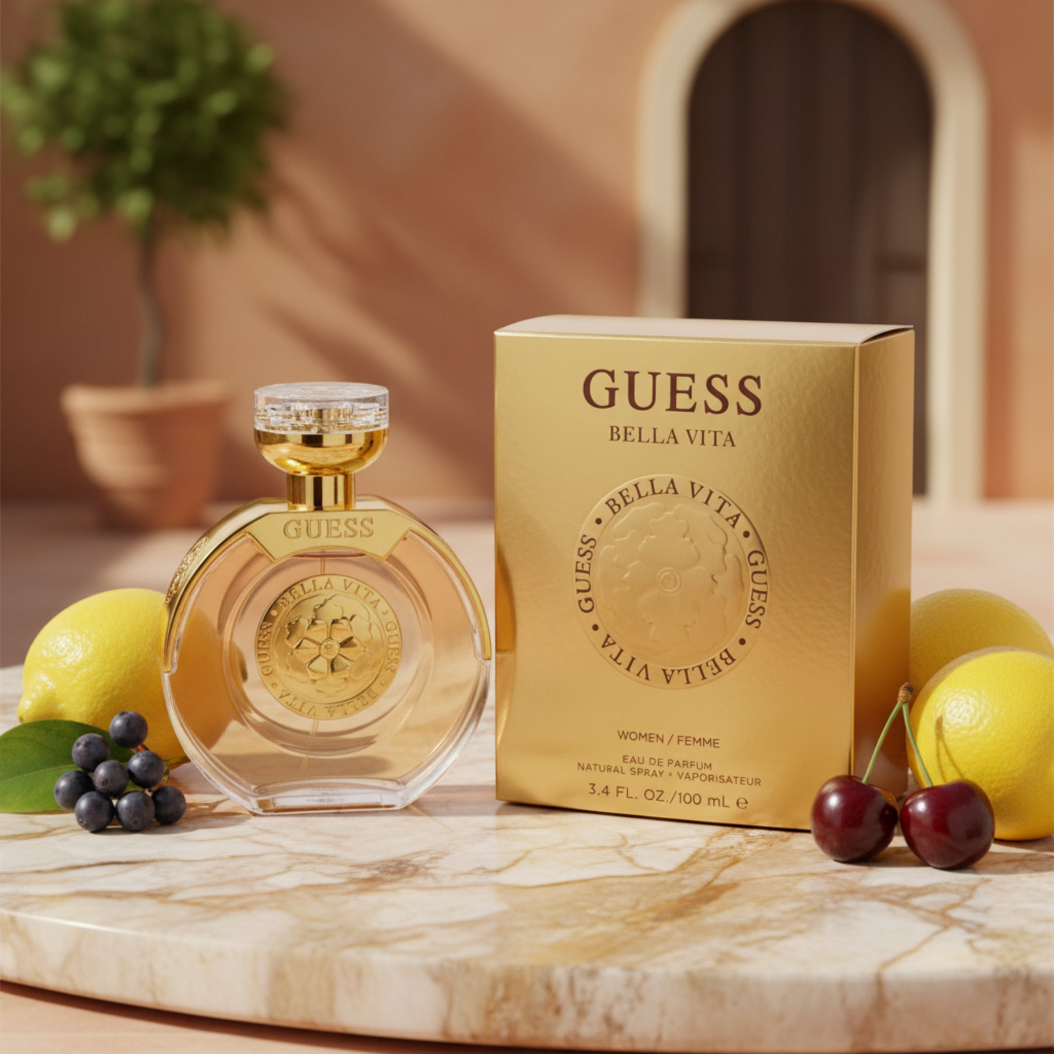 Guess Bella Vita Eau de Parfum Spray for Women 3.4 fl oz (New in Retail Box)
