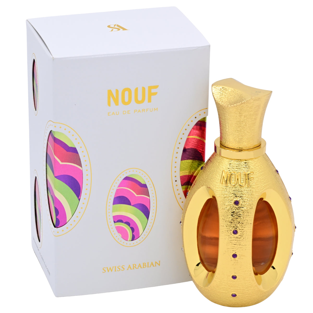 Swiss Arabian Nouf Eau de Parfum Spray, Unisex, 1.7 fl oz (50 ml)