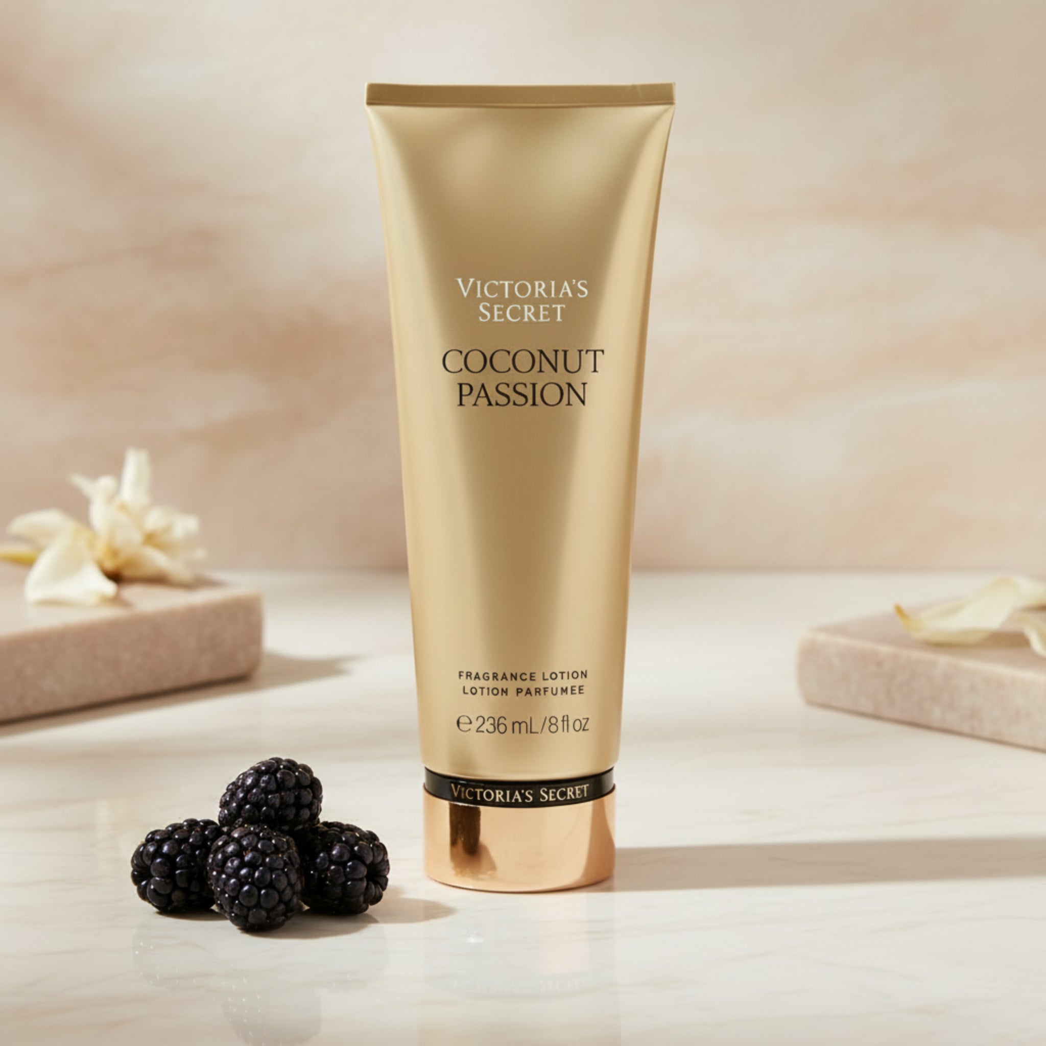 Victoria's Secret Coconut Passion fragrance lotion on a white background