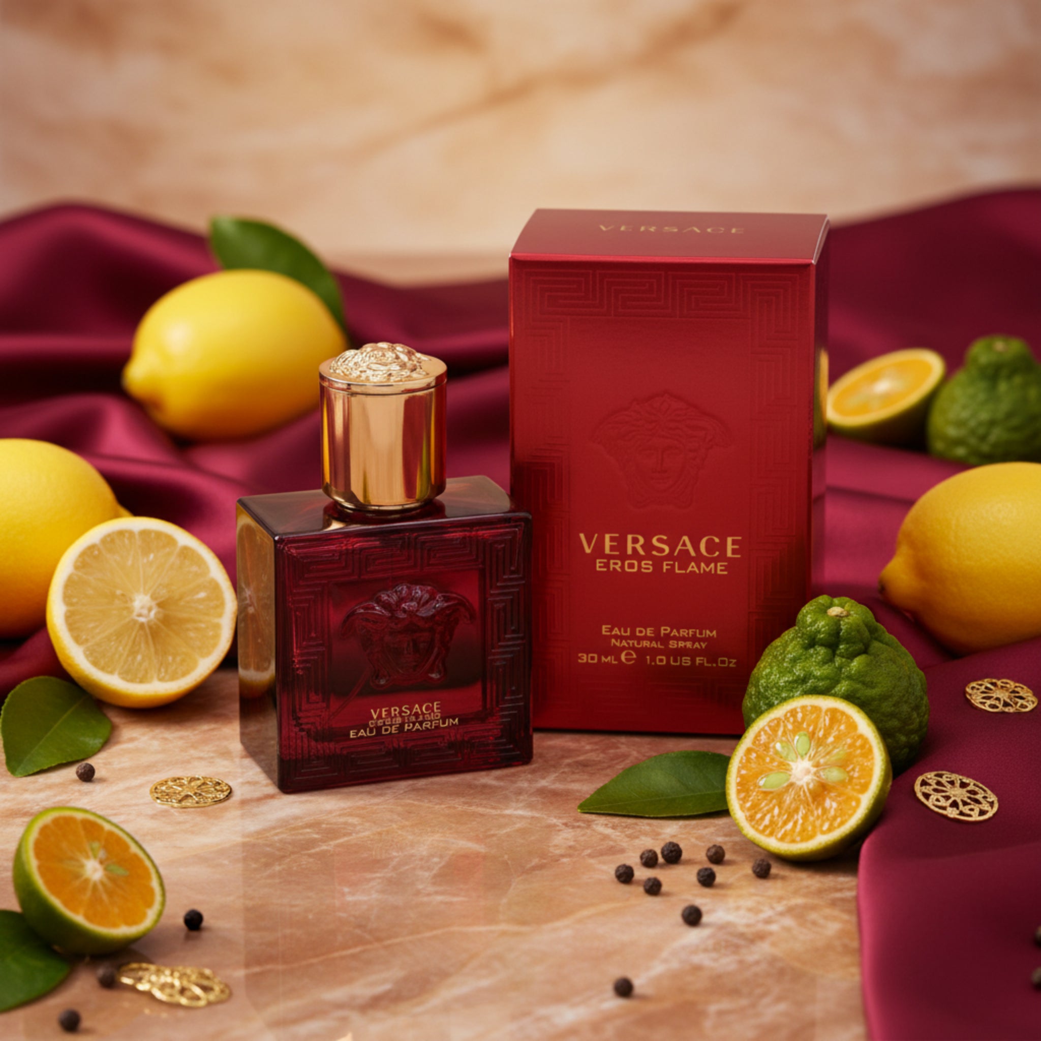 Versace Eros Flame by Gianni Versace cologne men EDP 1 / 1.0 oz New in