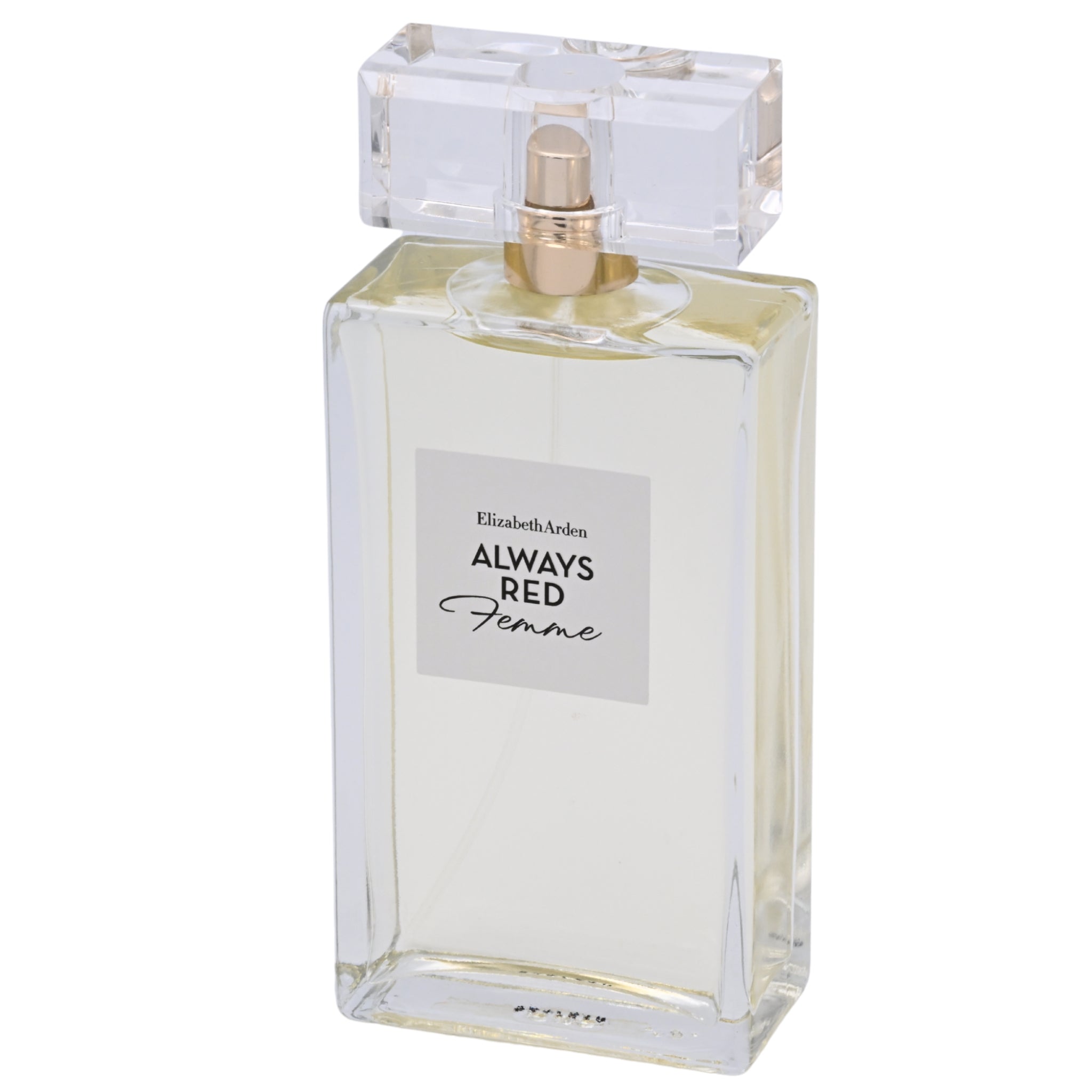 Elizabeth Arden Always Red Femme perfume bottle on a white background