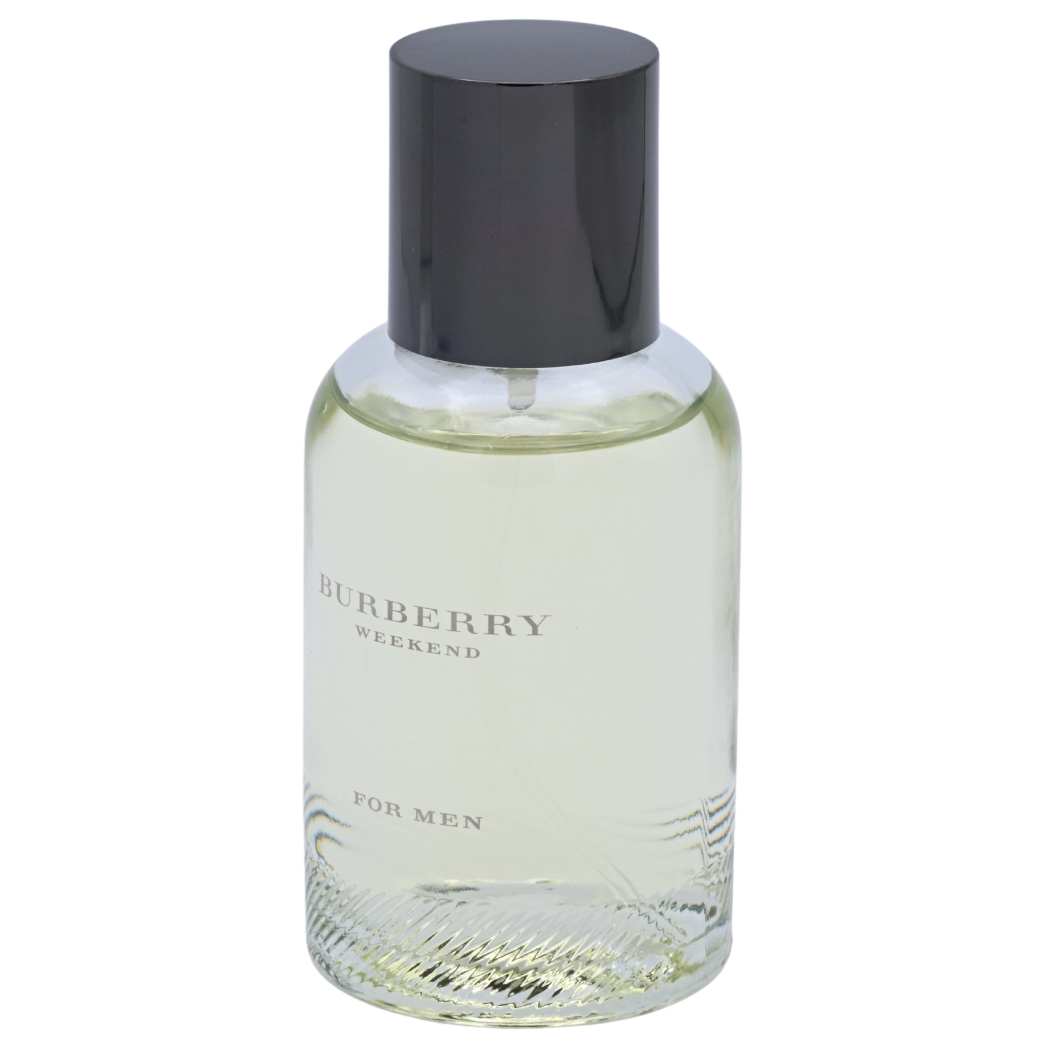 Bottle of Burberry Weekend for Men cologne on a white background
