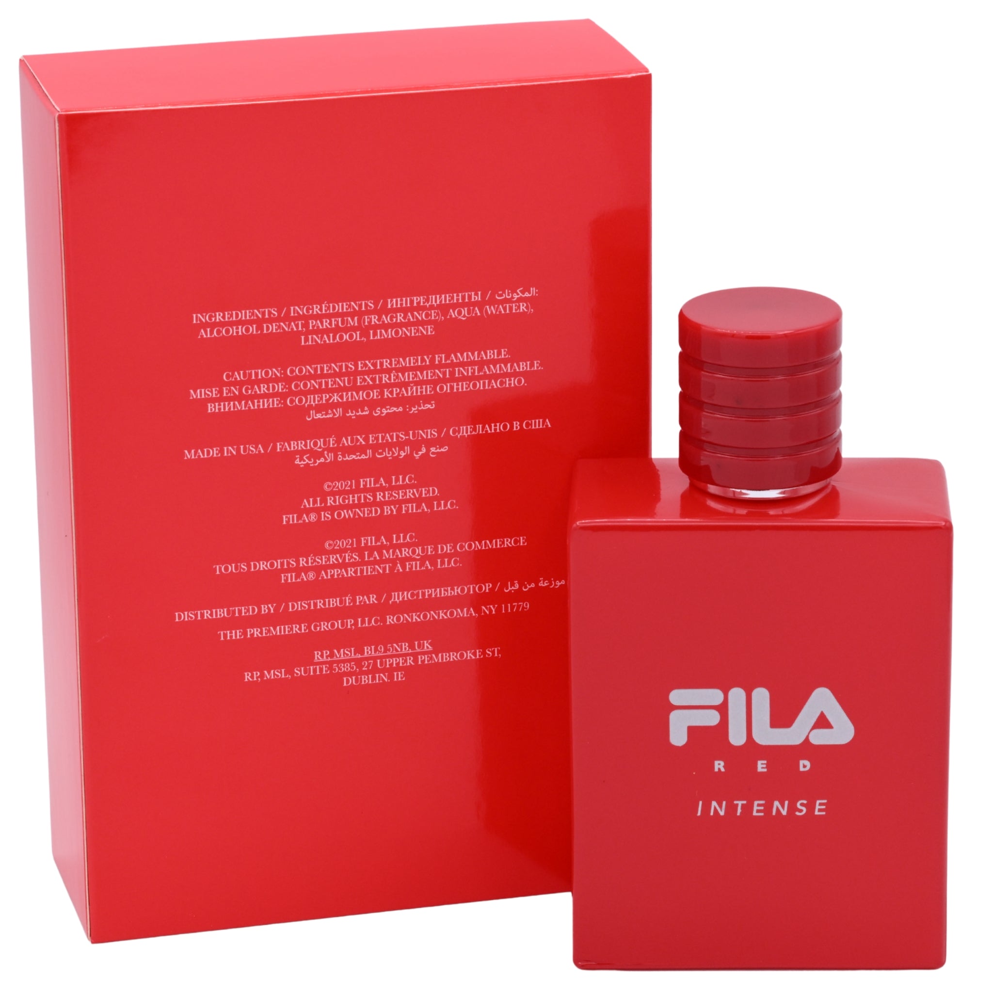 Fila Red Intense by Fila Eau de Parfum Spray for Men 3.4 oz (New in Retail Box)