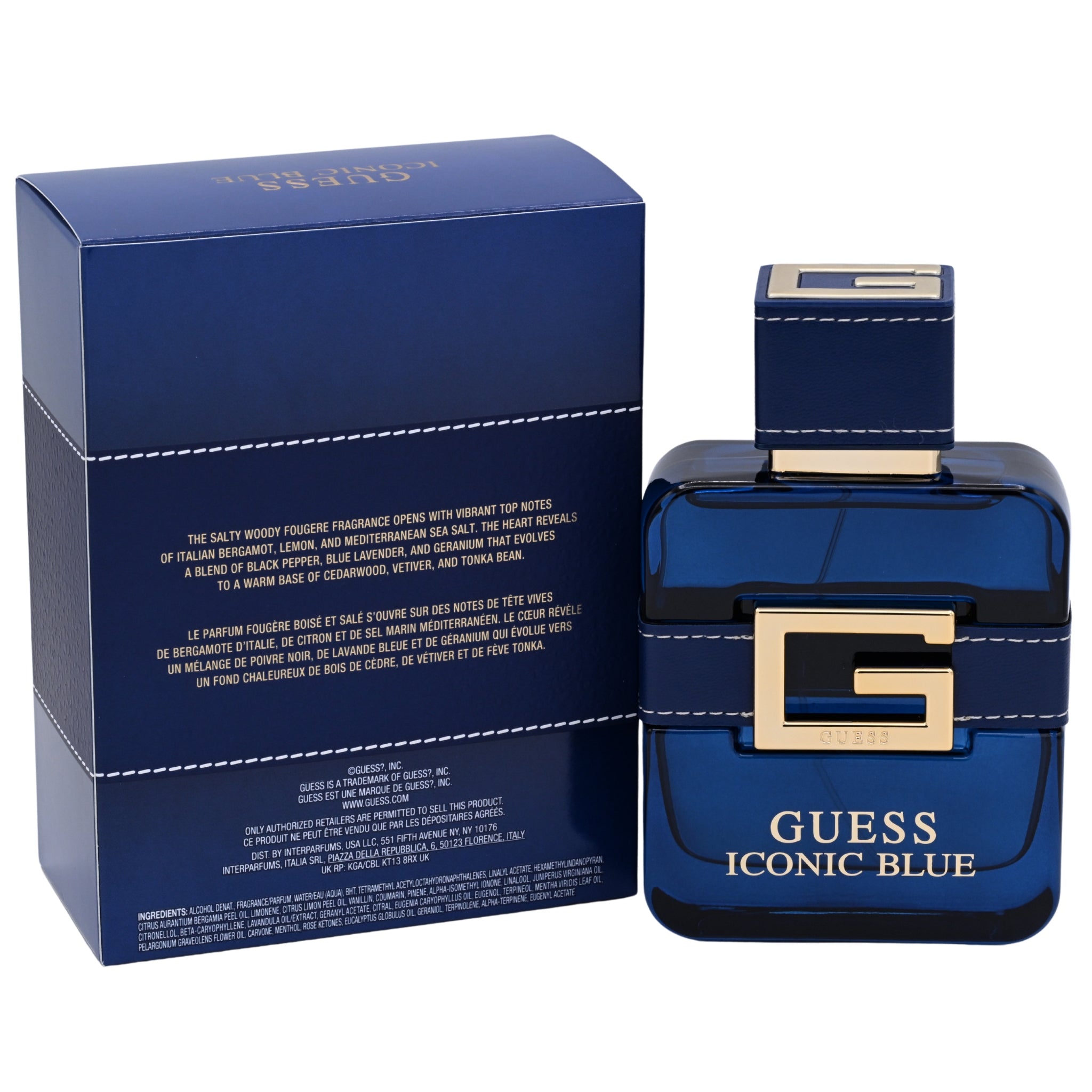 Guess Iconic Blue Eau de Parfum Spray for Men 3.4 oz (100 ml) by Guess