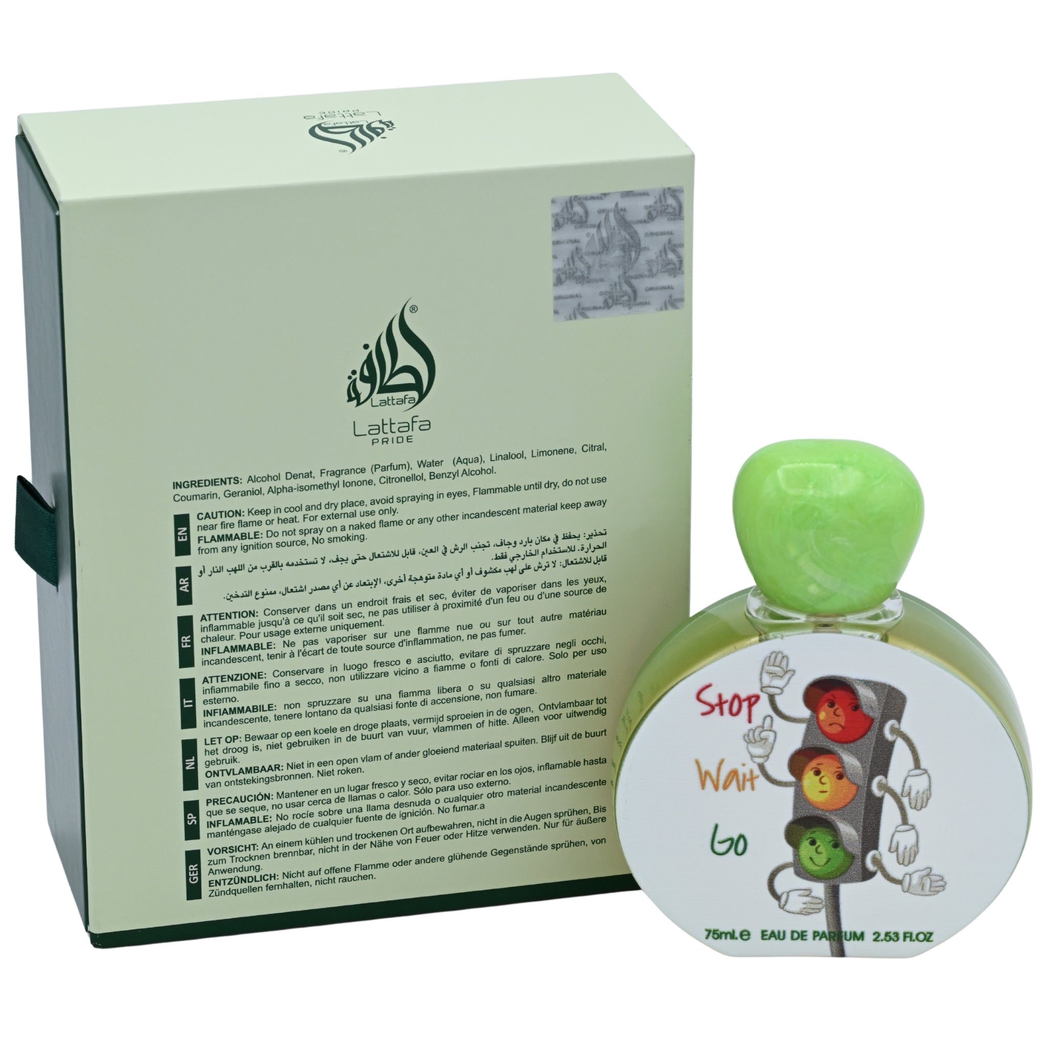 Lattafa Pride Stop Wait Go Eau de Parfum Spray for Kids 2.53 oz (75 ml)