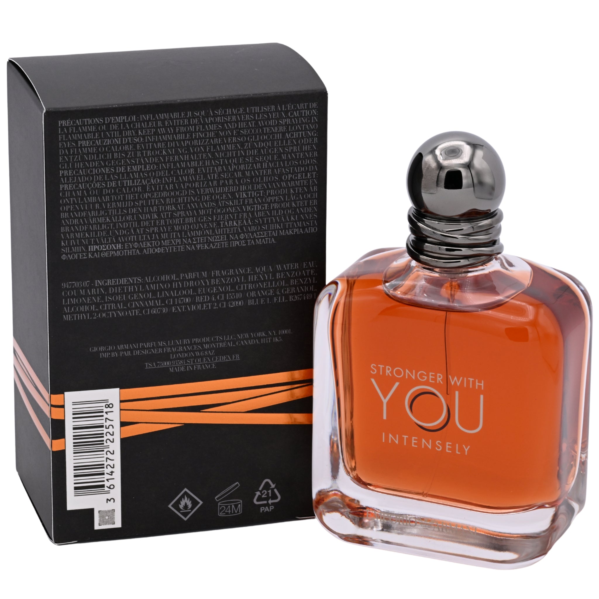 Stronger With You Intensely by Armani cologne men EDP 3.3 / 3.4 oz New