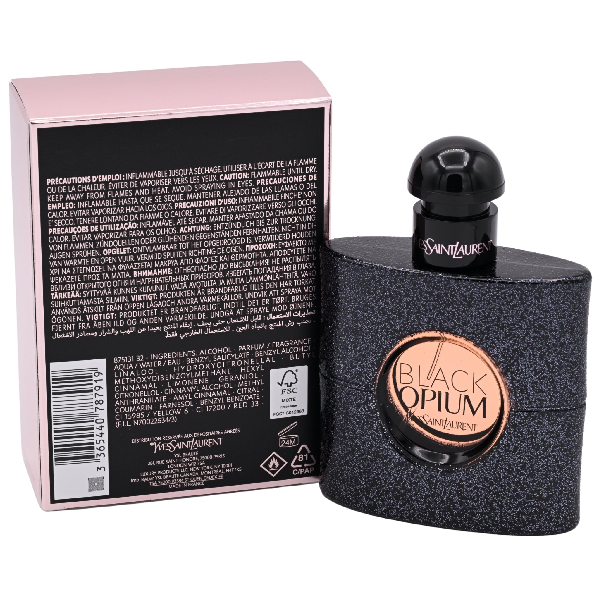 Yves Saint Laurent Black Opium EDP Spray Women 1.6 oz 50ml