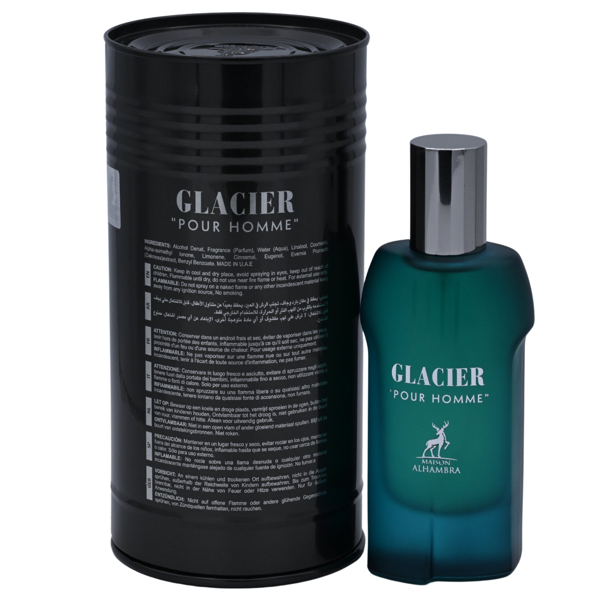 Maison Alhambra Glacier Pour Homme EDP Spray Men 3.4 oz 100ml New Box