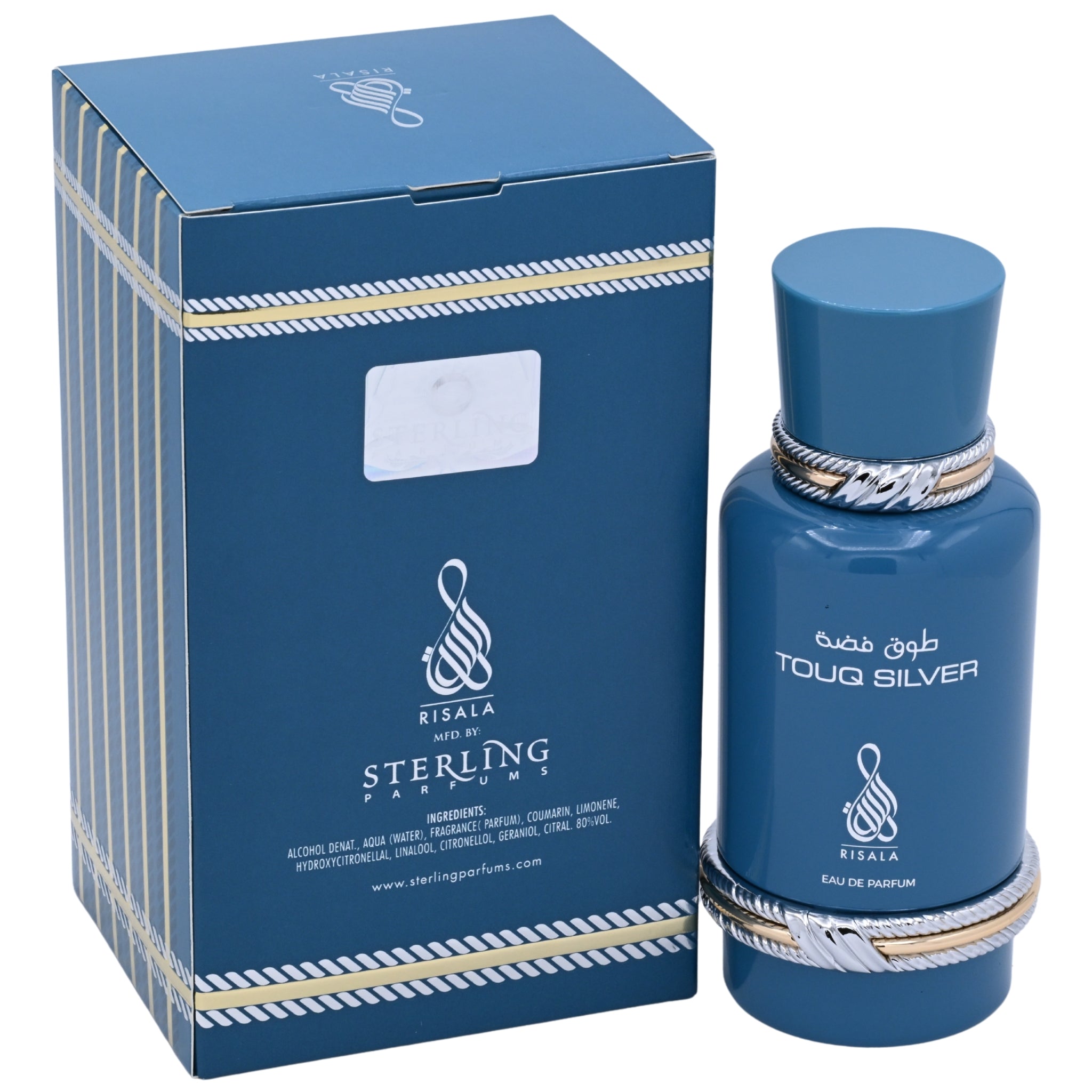 Risala Touq Silver EDP Unisex Spray 3.4 oz 100ml New Box
