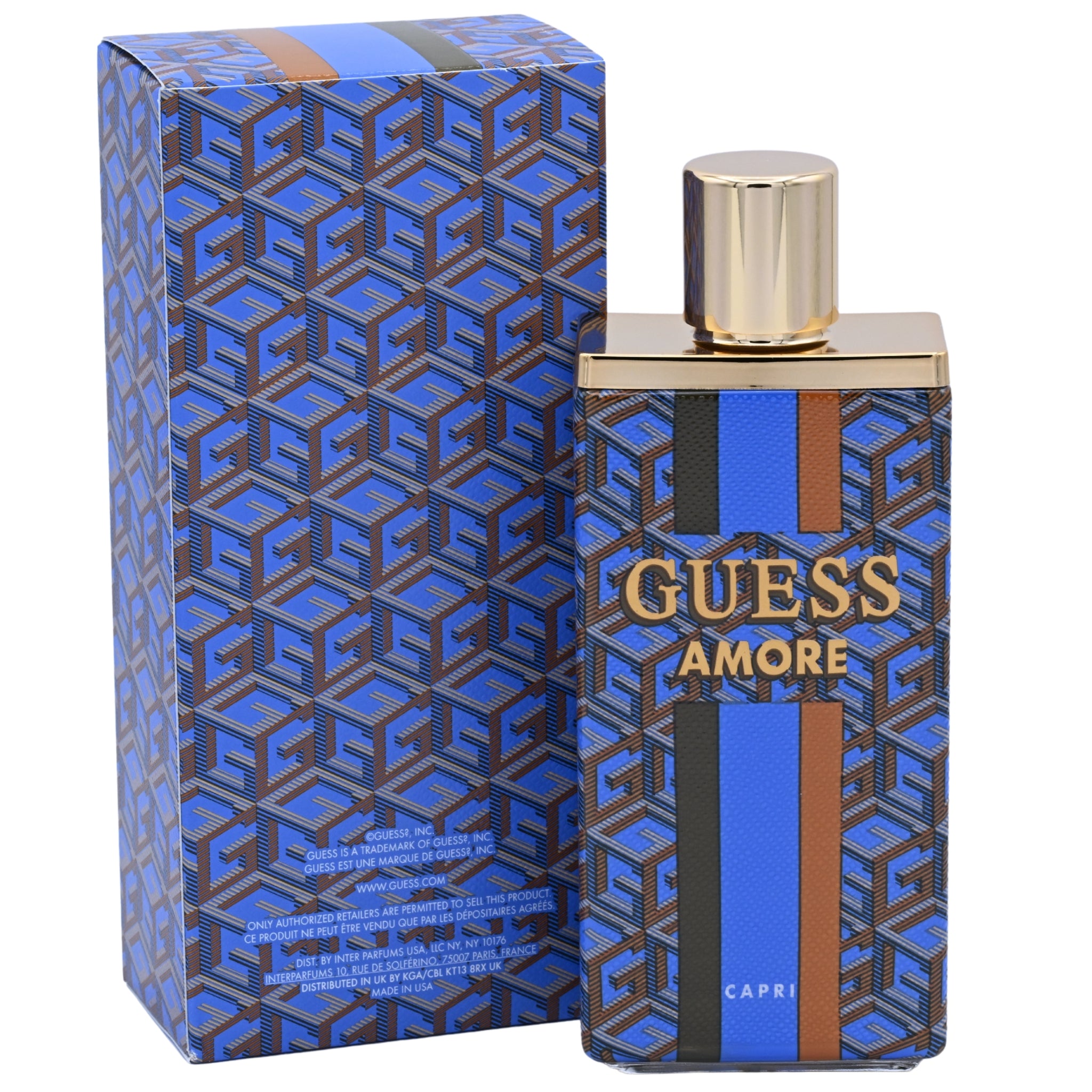 Guess Amore Capri Eau de Toilette (EDT) Unisex Spray 3.4 oz New in Retail Box