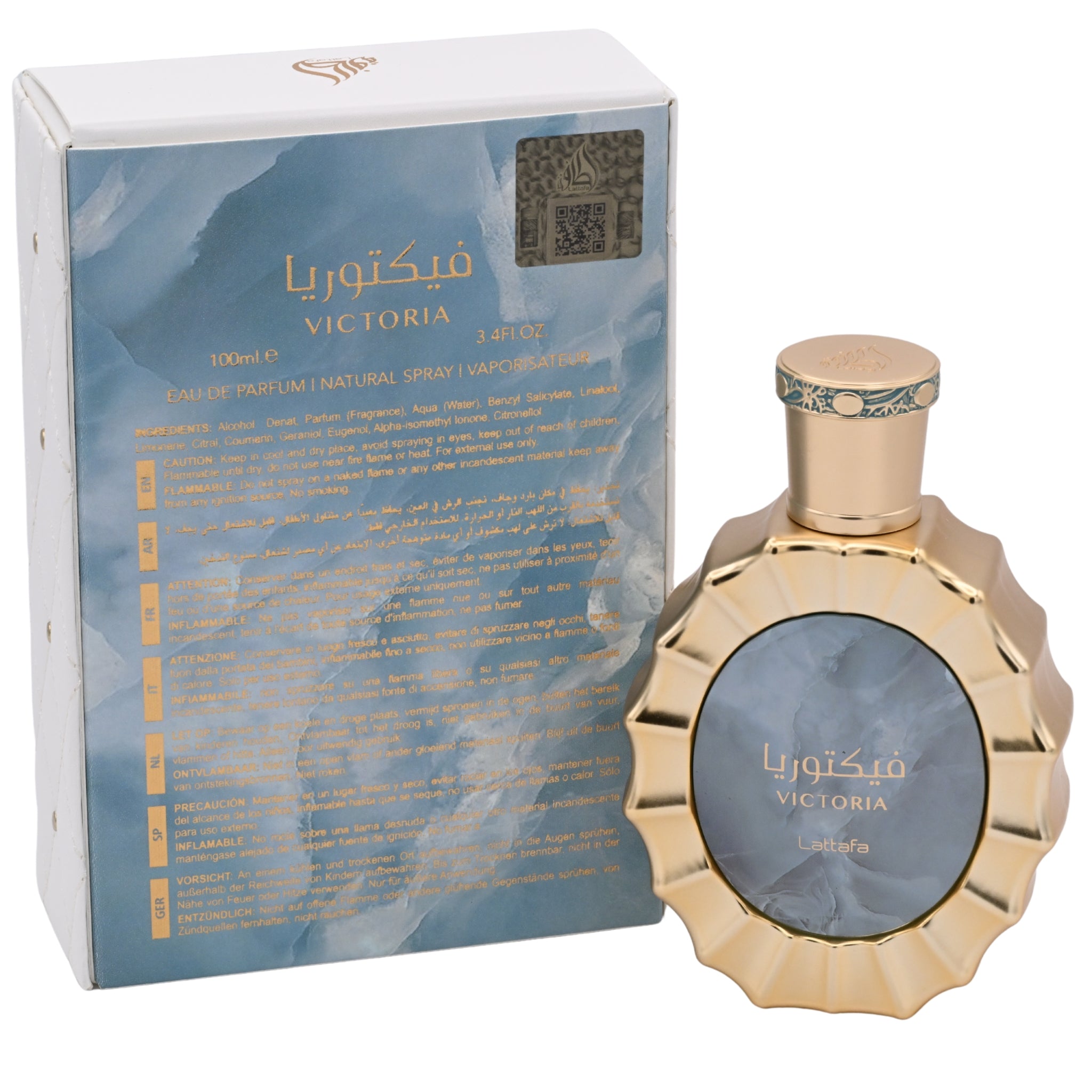 Lattafa Victoria Eau de Parfum Spray for Women 3.4 oz (100 ml) New Retail Box
