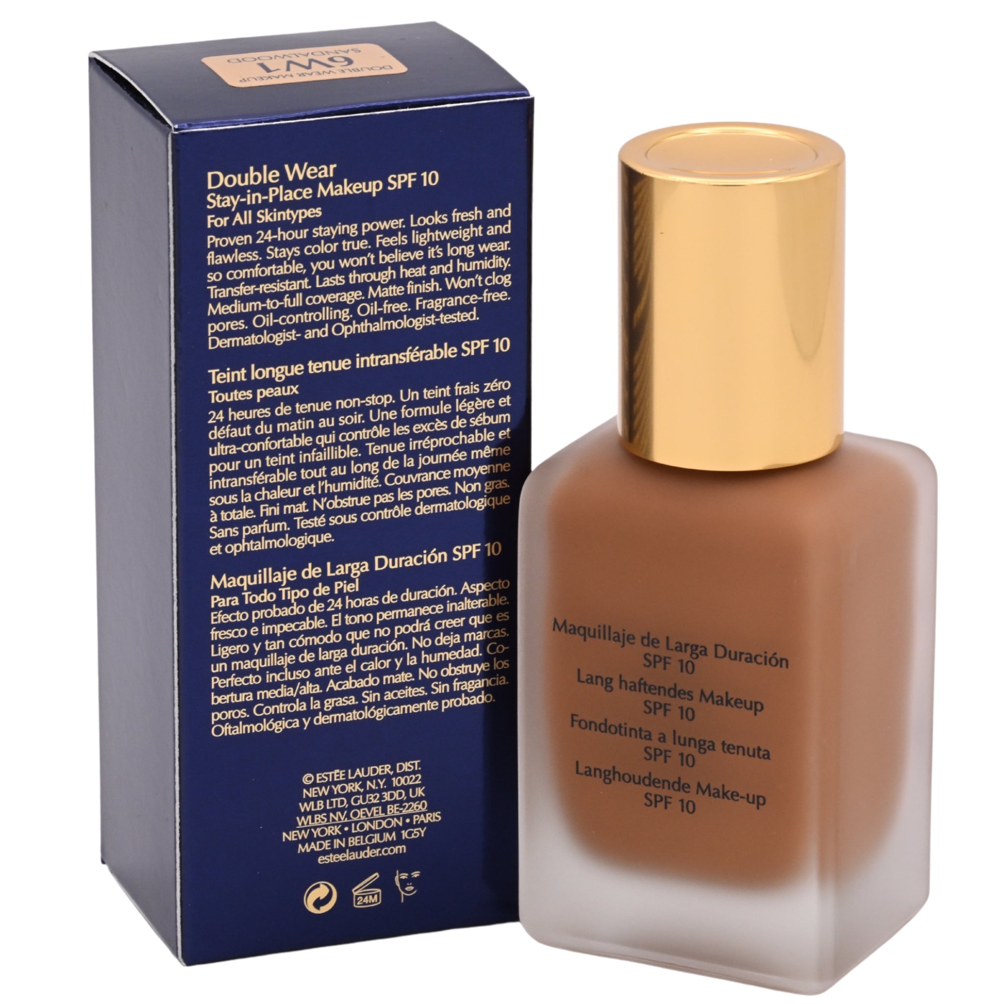 Estée Lauder Double Wear Stay-in-Place Makeup Foundation SPF 10 for Women 1.0 fl oz (New in Box)