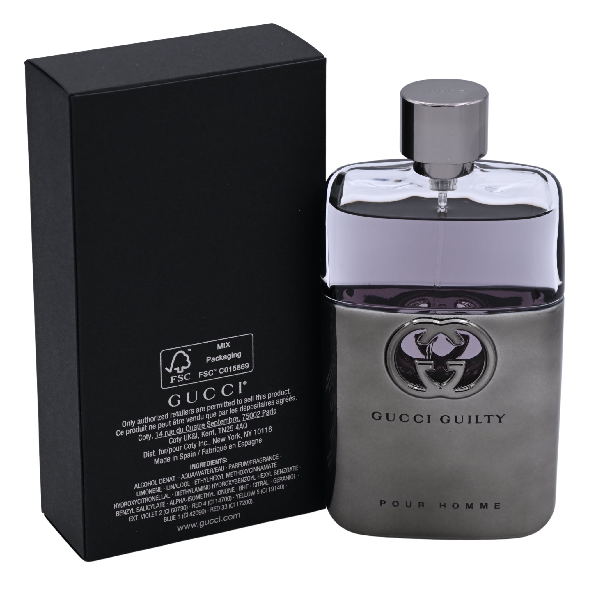 GUILTY Pour Homme by Gucci 3.0 / 3 oz 90 ml EDT Cologne for Men NEW IN BOX