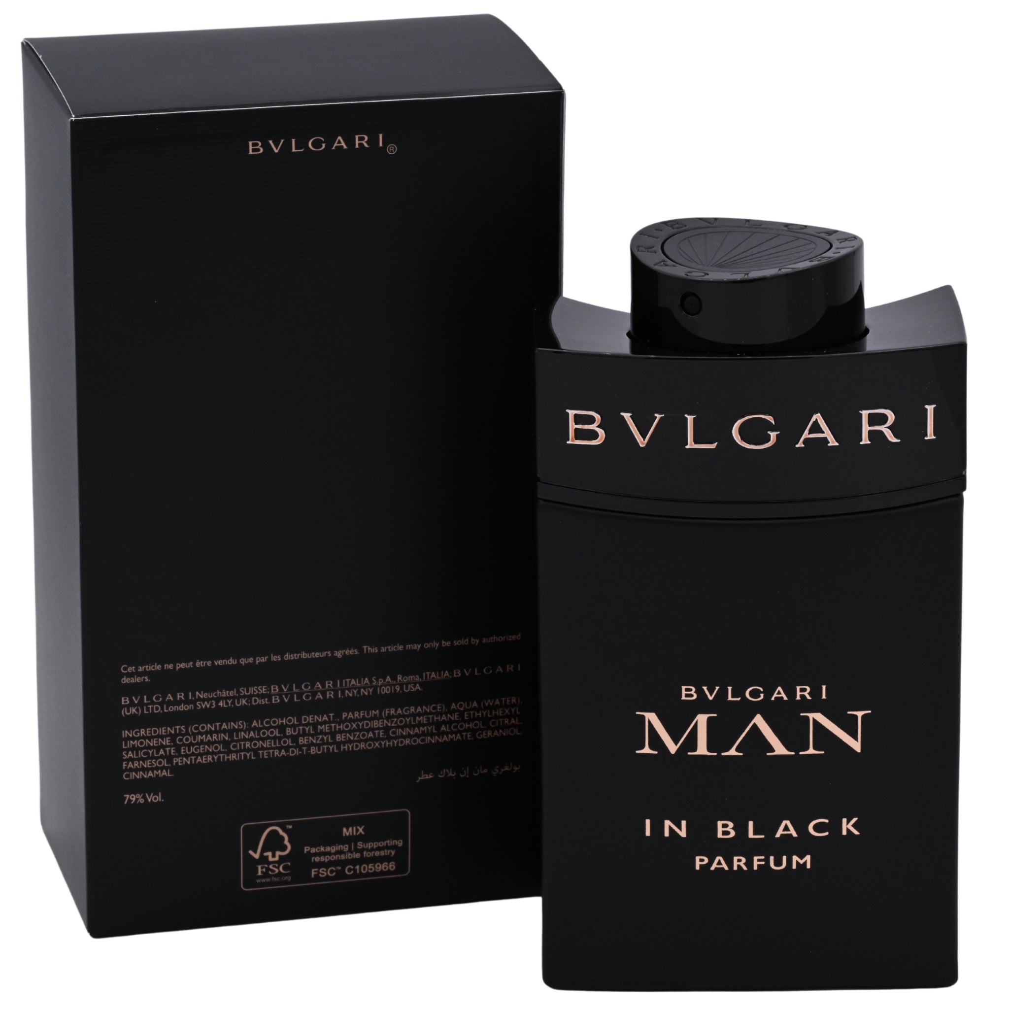 Bvlgari Man In Black Parfum Spray for Men, 3.4 oz (100 ml) New in Retail Box