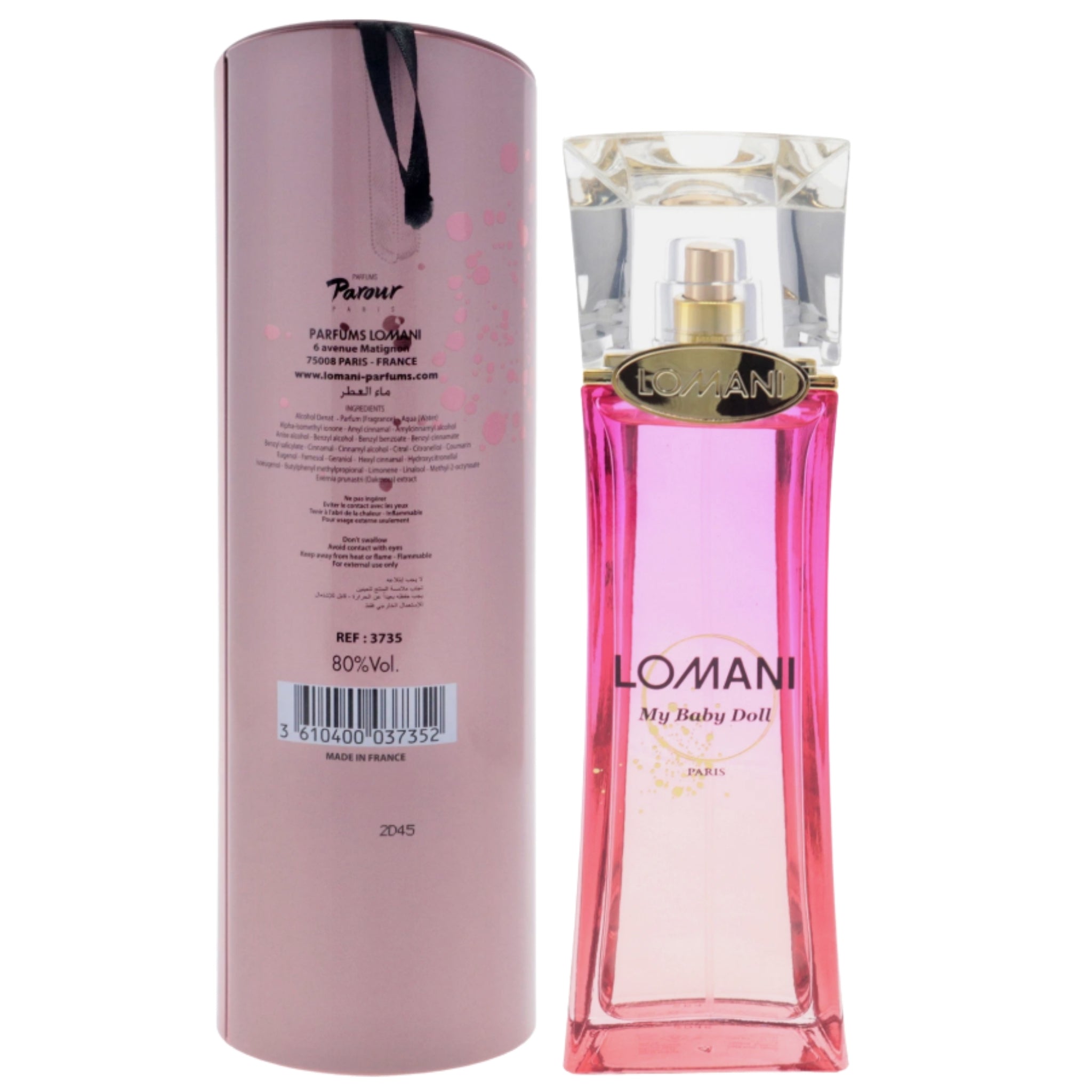 Lomani My Baby Doll Eau de Parfum (EDP) Spray for Women 3.3 oz - New