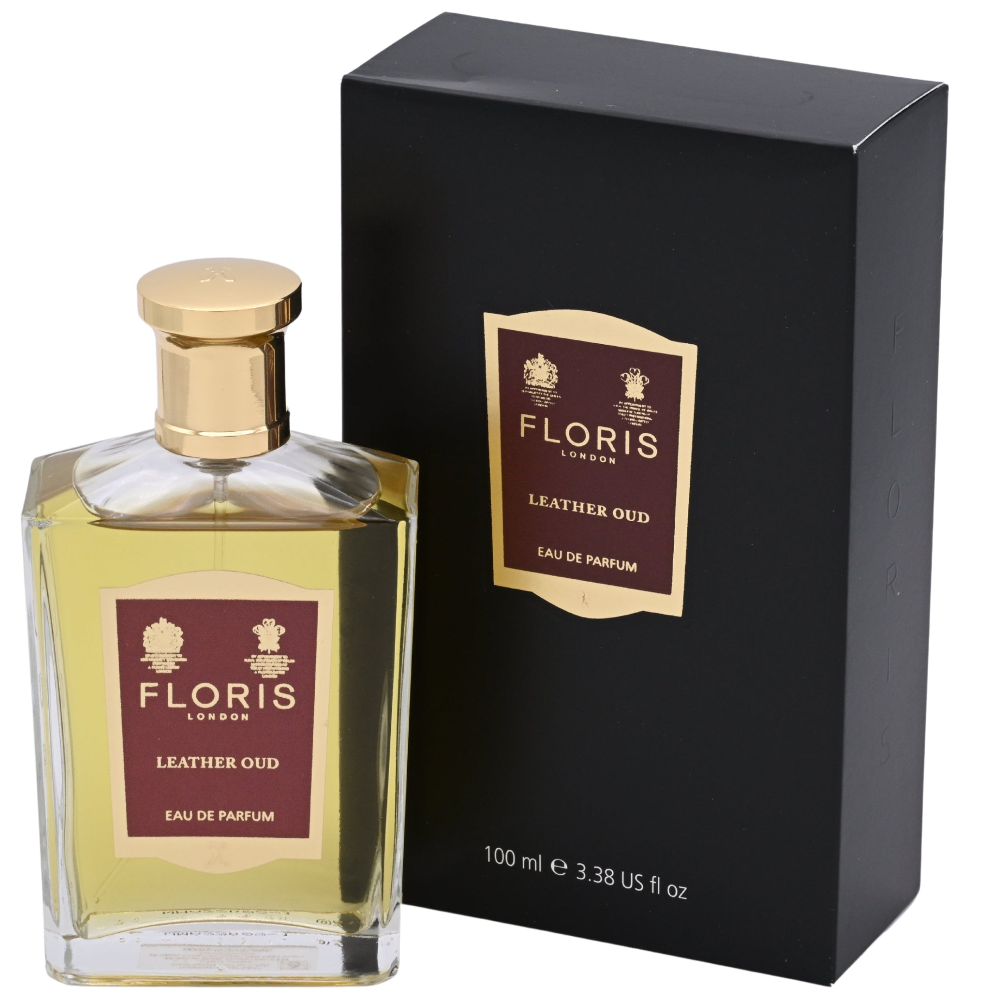 Floris Leather Oud Eau de Parfum Spray, Unisex, 3.4 oz (100 mL) - New Retail Box