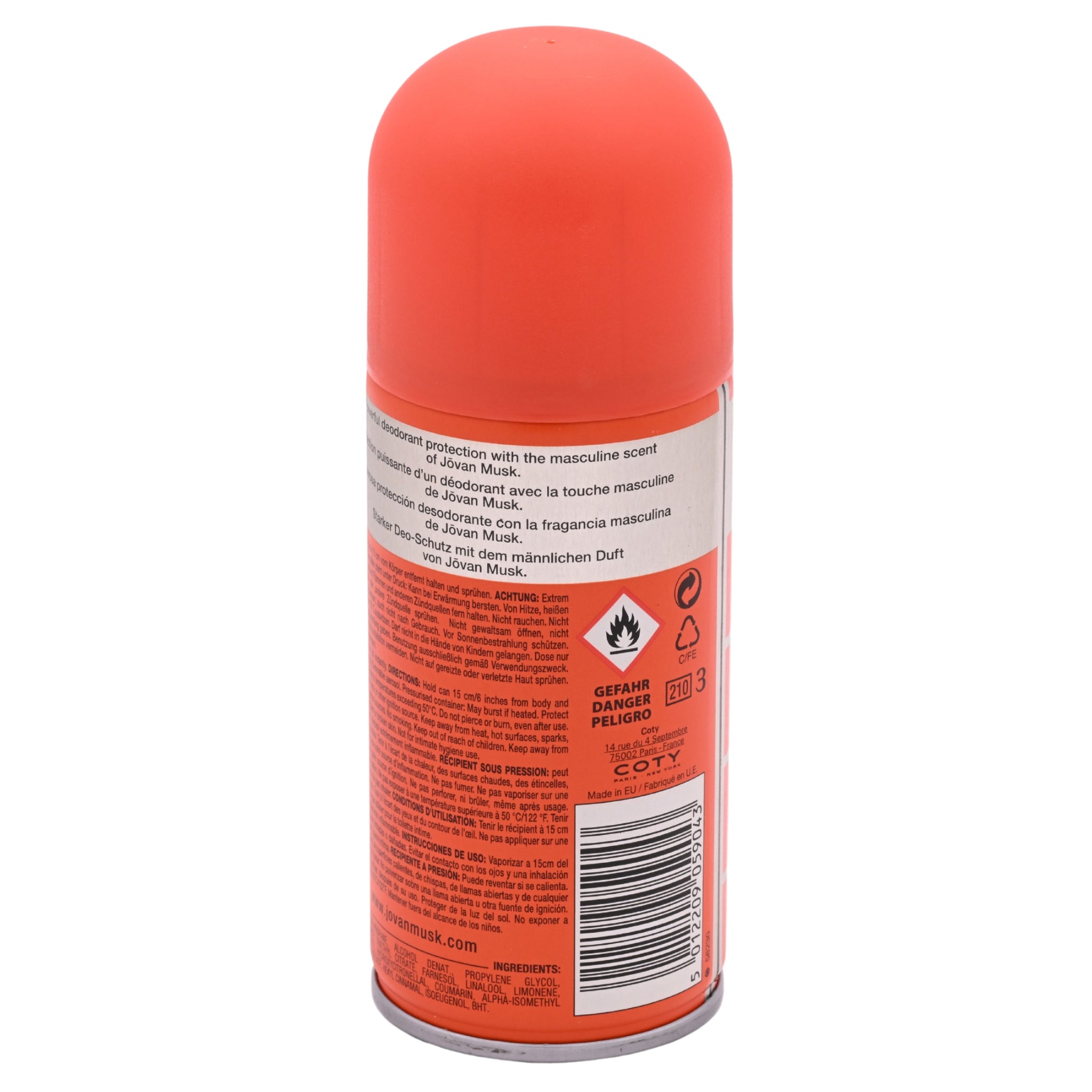 Jovan Musk by Coty deodorant body spray for men 5 oz New