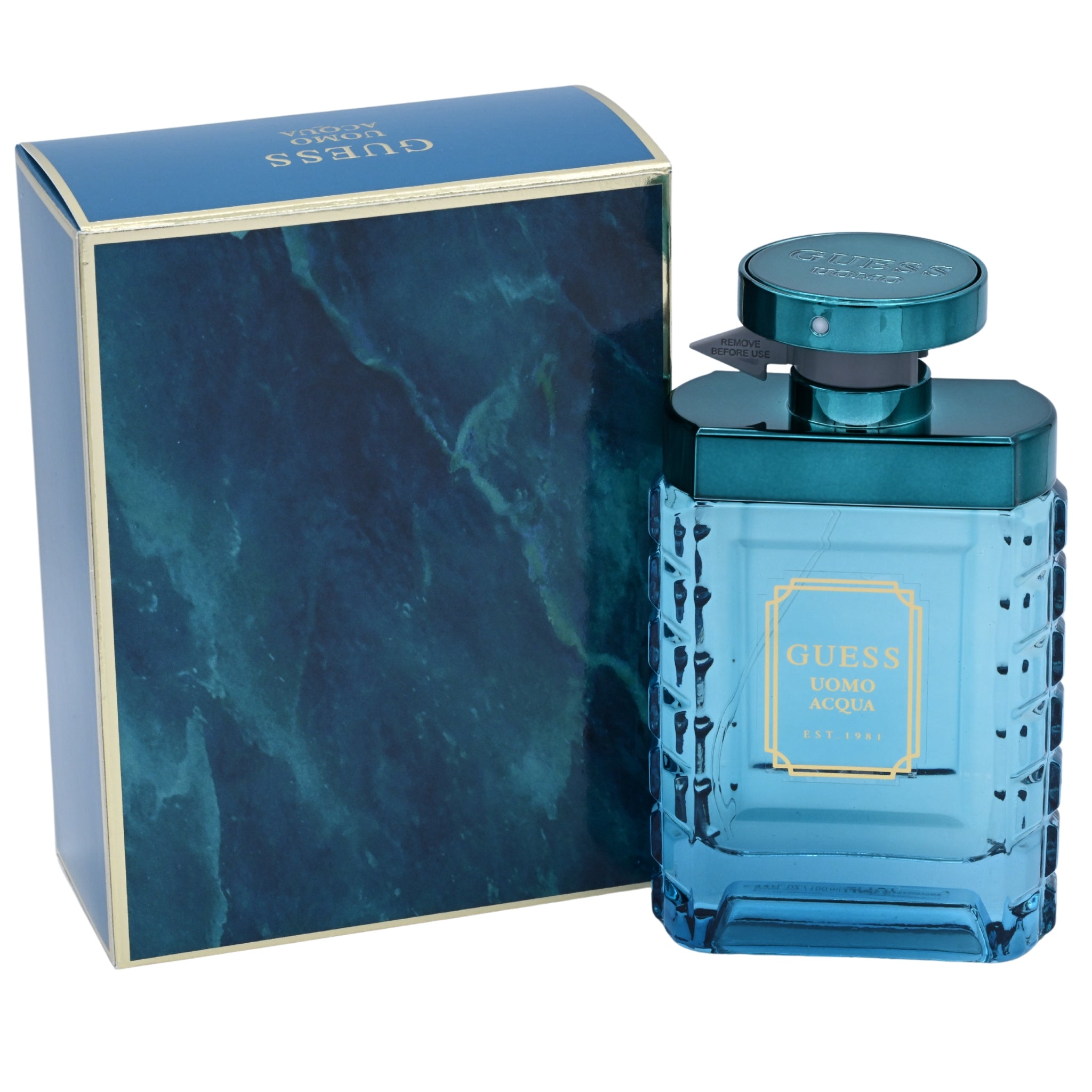 Guess Uomo Acqua Eau de Toilette Spray for Men 3.4 oz (New in Retail Box)