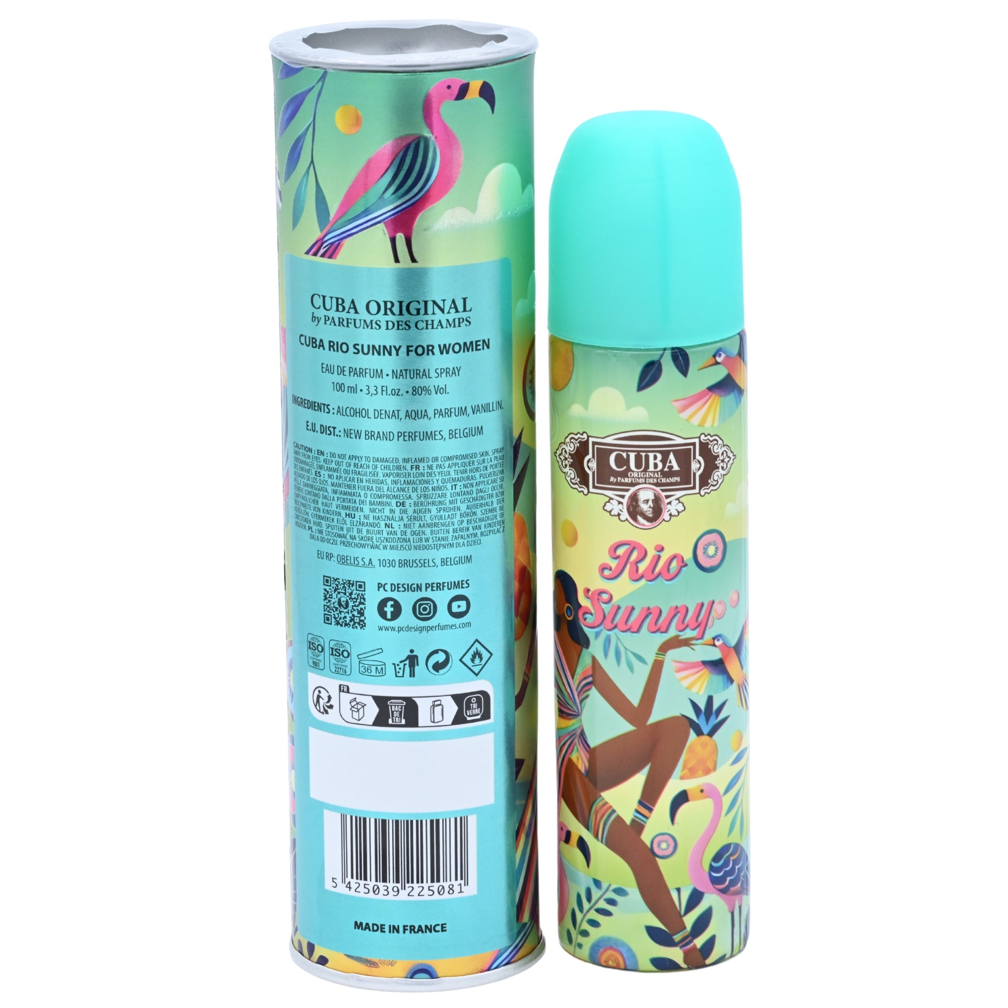 Cuba Rio Sunny Eau de Parfum (EDP) Spray for Women 3.3 oz (100 ml) by Cuba