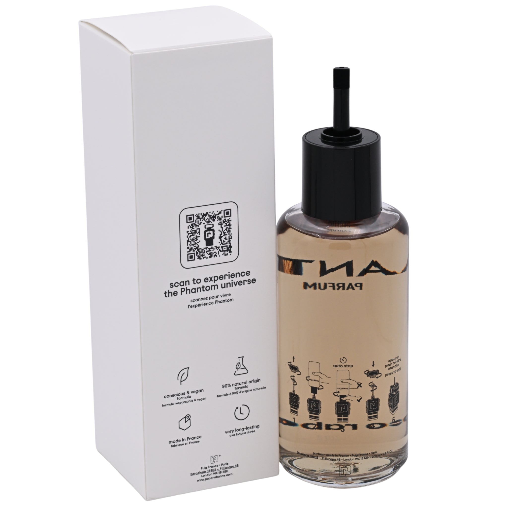 Paco Rabanne Phantom Eau de Parfum Refill for Men 6.8 oz (200 ml) by Rabanne
