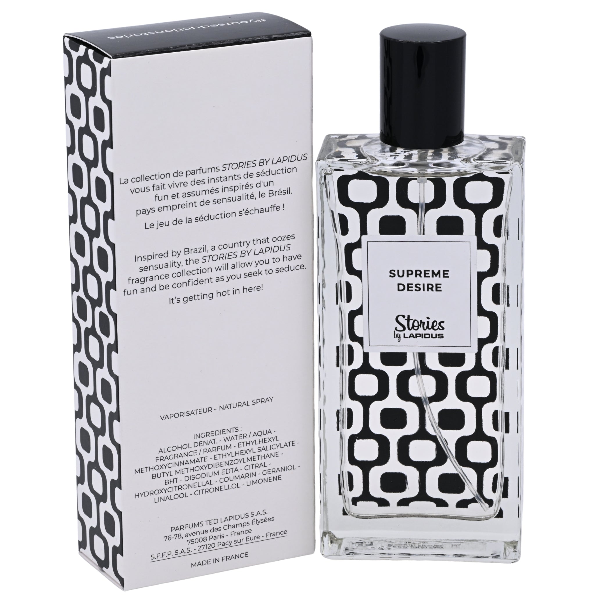 Lapidus Stories Supreme Desire EDT Spray Women 3.33 oz 100ml New Box