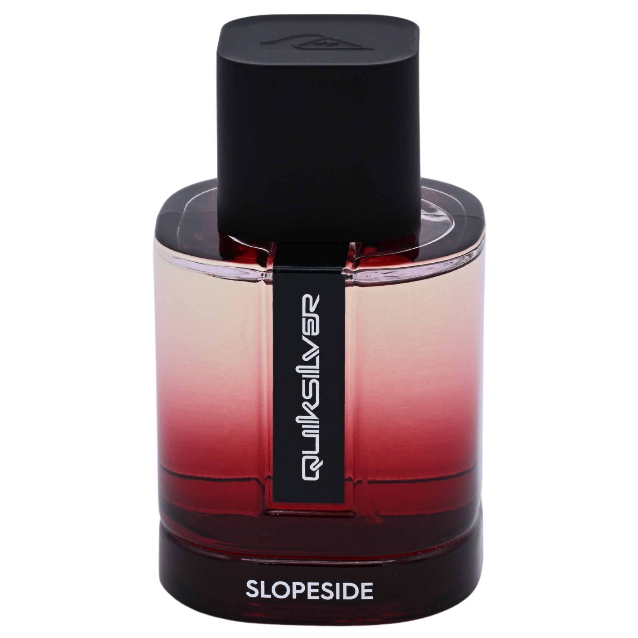 Quiksilver Slopeside perfume bottle with gradient design on a white background