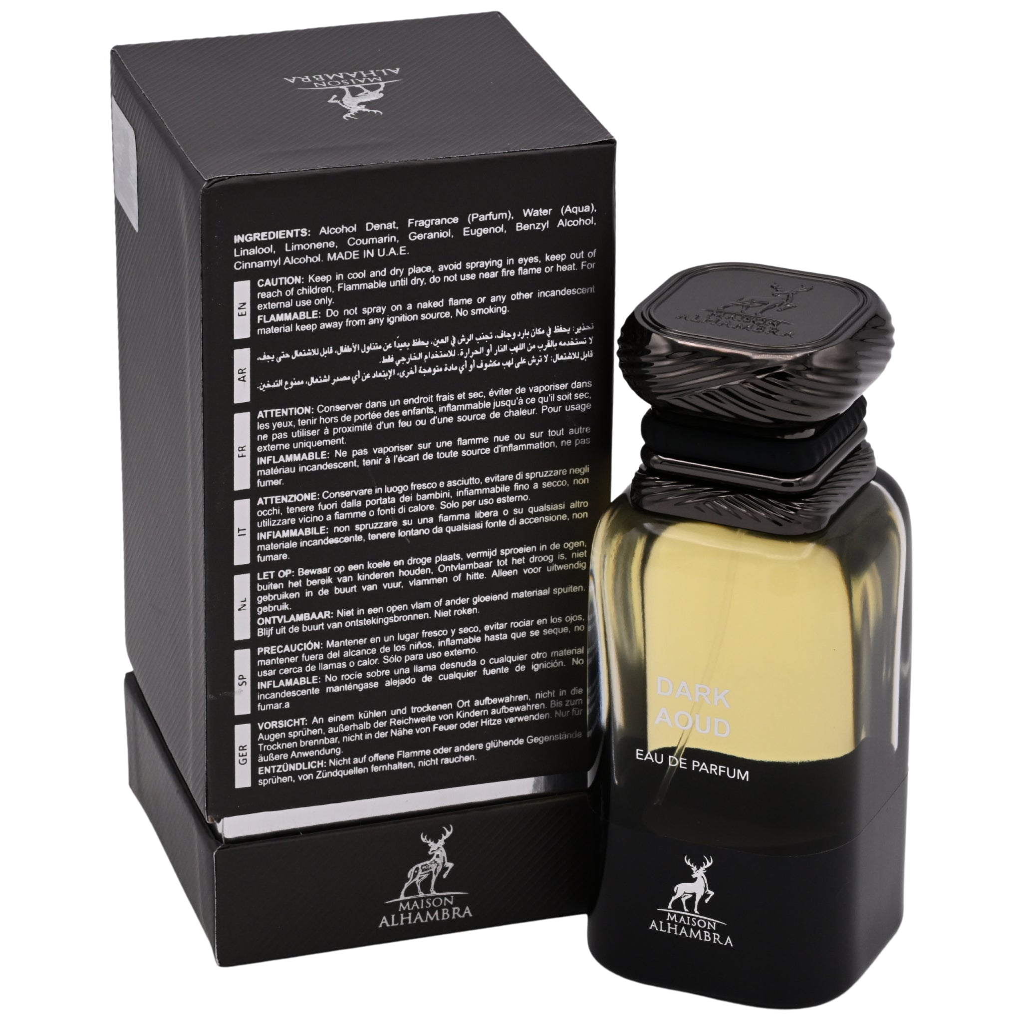 Maison Alhambra Dark Aoud Eau de Parfum (EDP) Unisex Spray 2.7 oz (80 ml) - New in Box