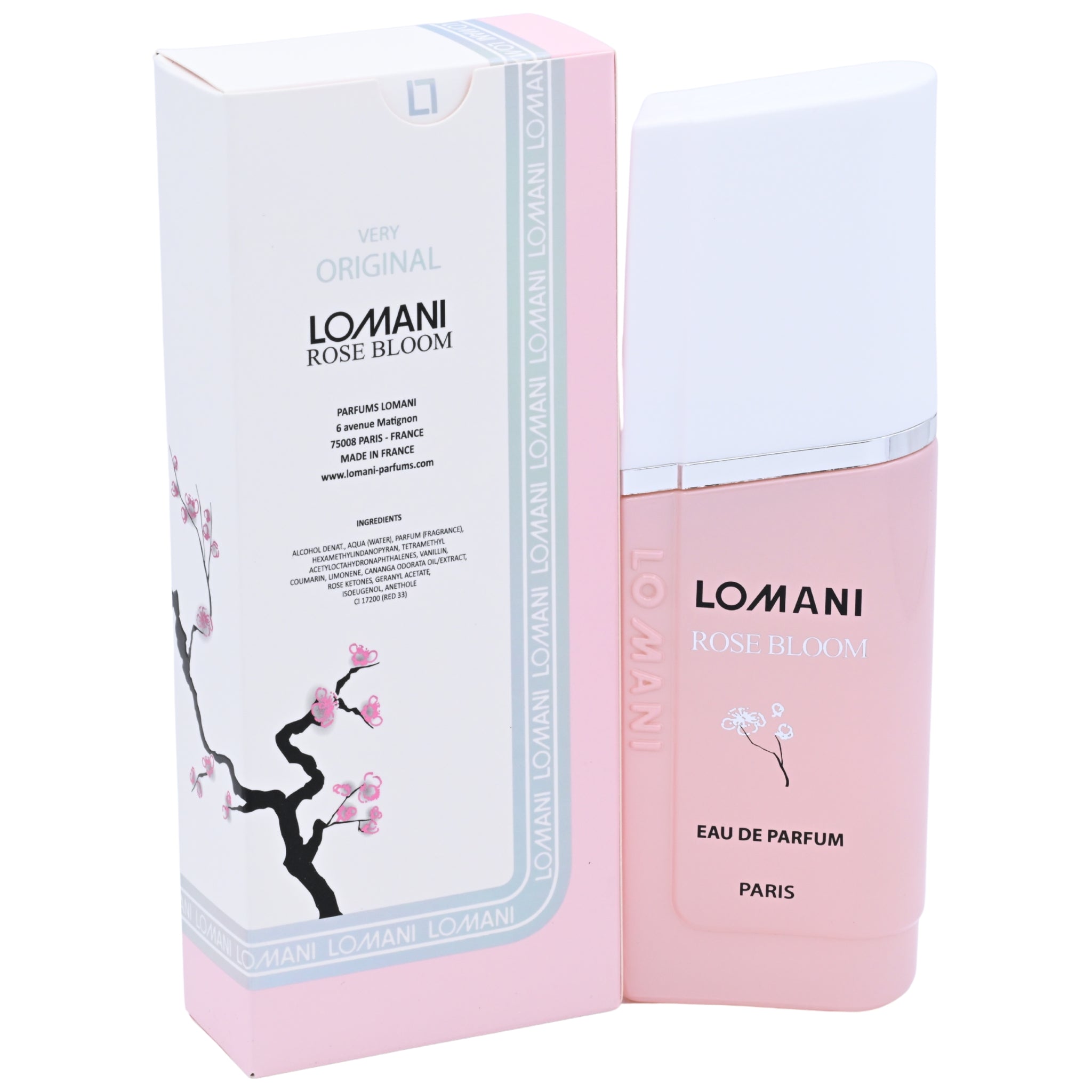 Lomani Rose Bloom Eau de Parfum Spray for Women 3.3 oz New Retail Box