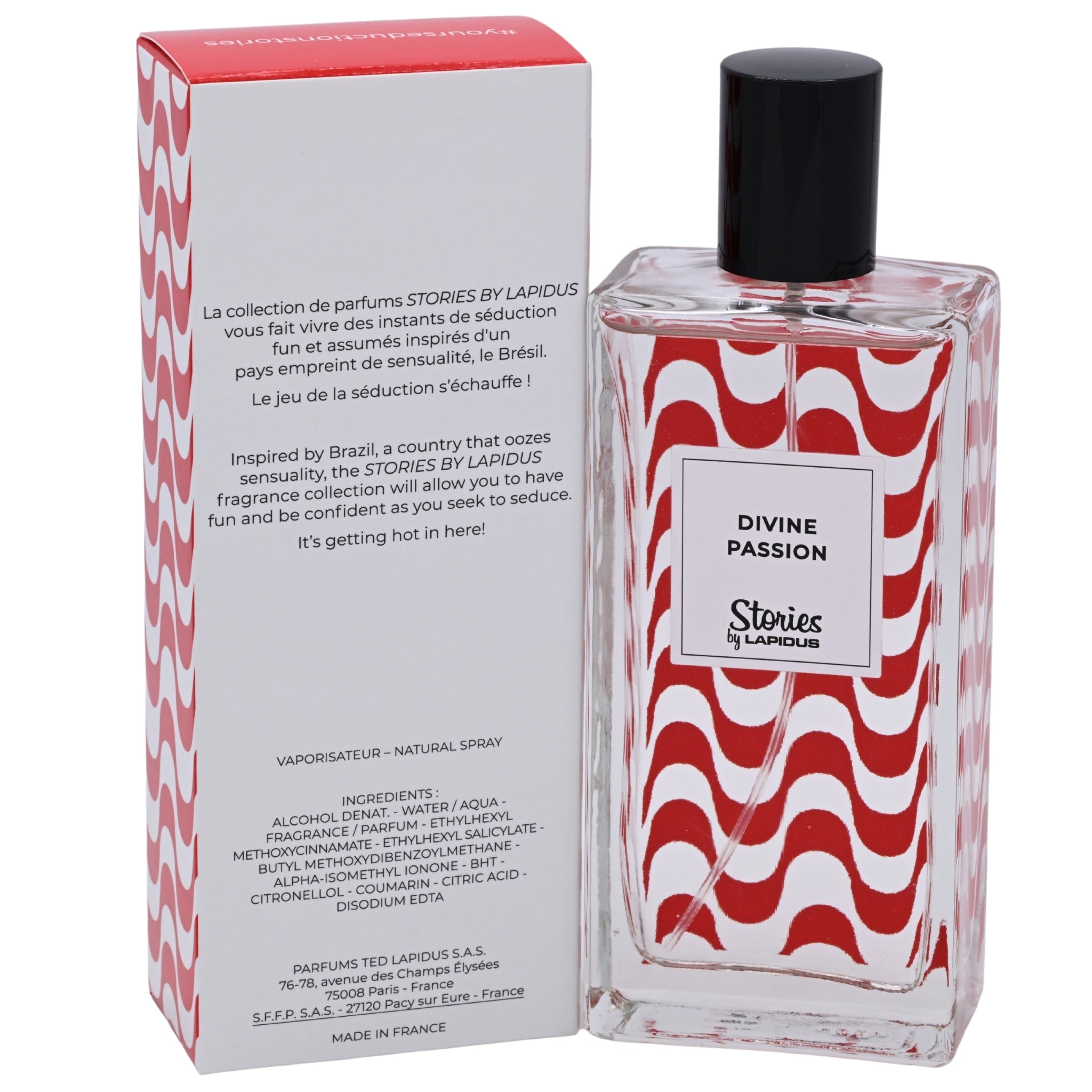 Lapidus Stories Divine Passion EDT Spray Women 3.33 oz 100ml New Box