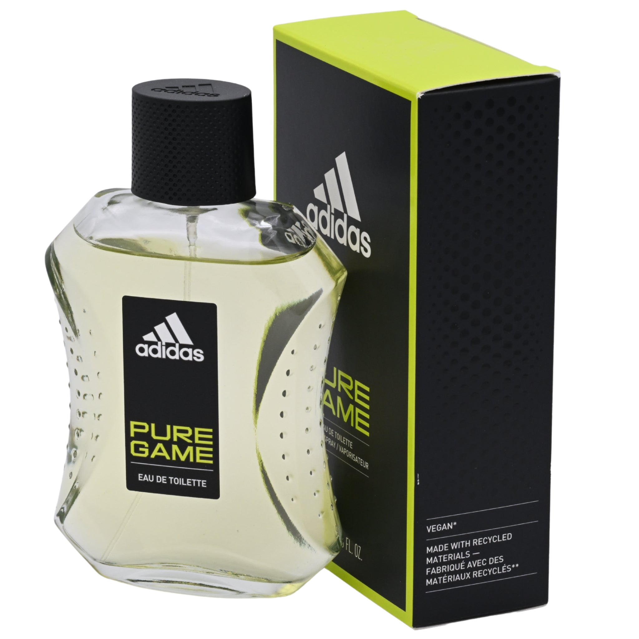 Adidas PURE GAME Cologne for Men EDT Spray 3.3 / 3.4 oz New In Box