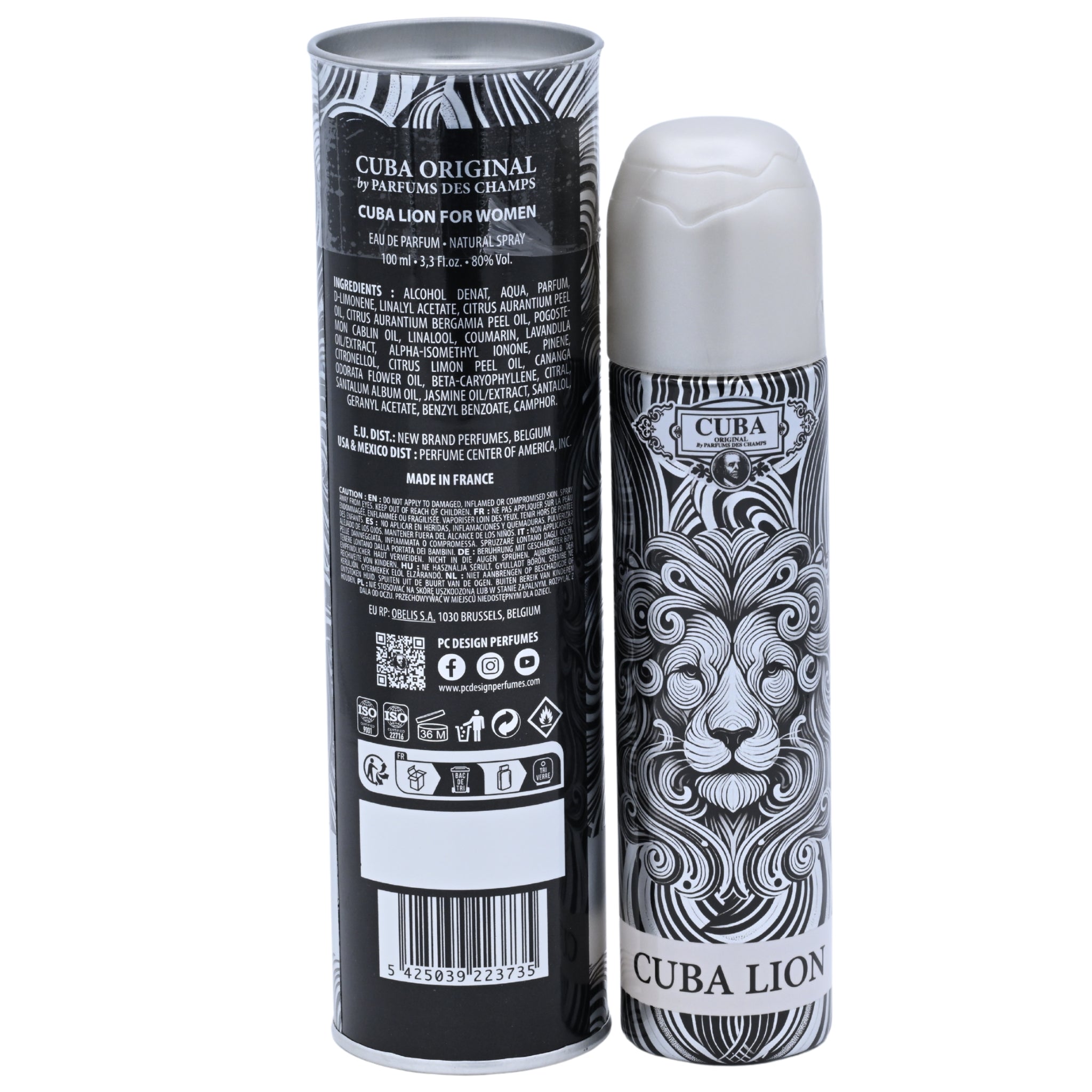 Cuba Lion by Cuba Eau de Parfum Spray for Women 3.3 oz (100 ml)