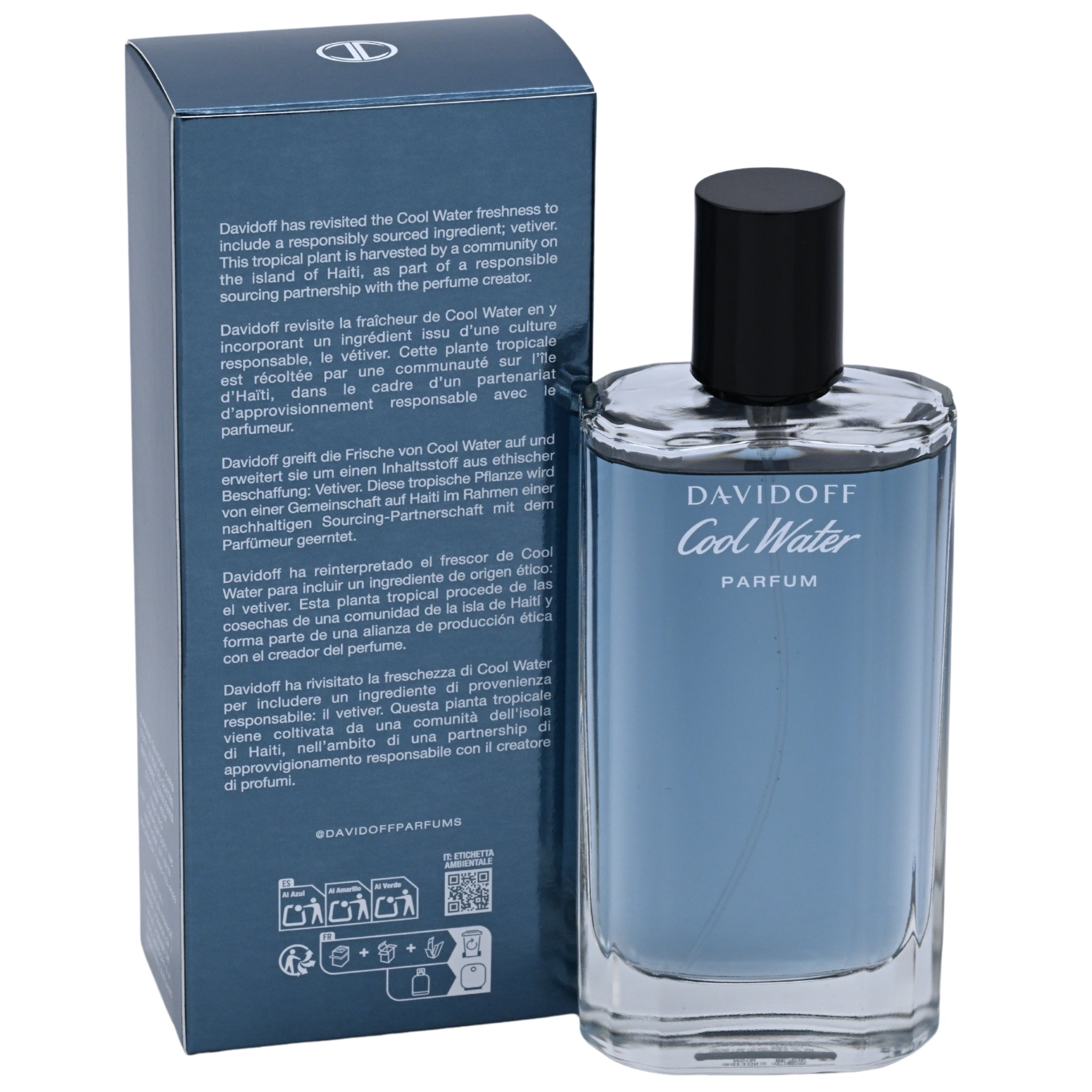 Davidoff Cool Water Parfum Spray for Men 3.4 oz / 100 ml (New Retail Box)