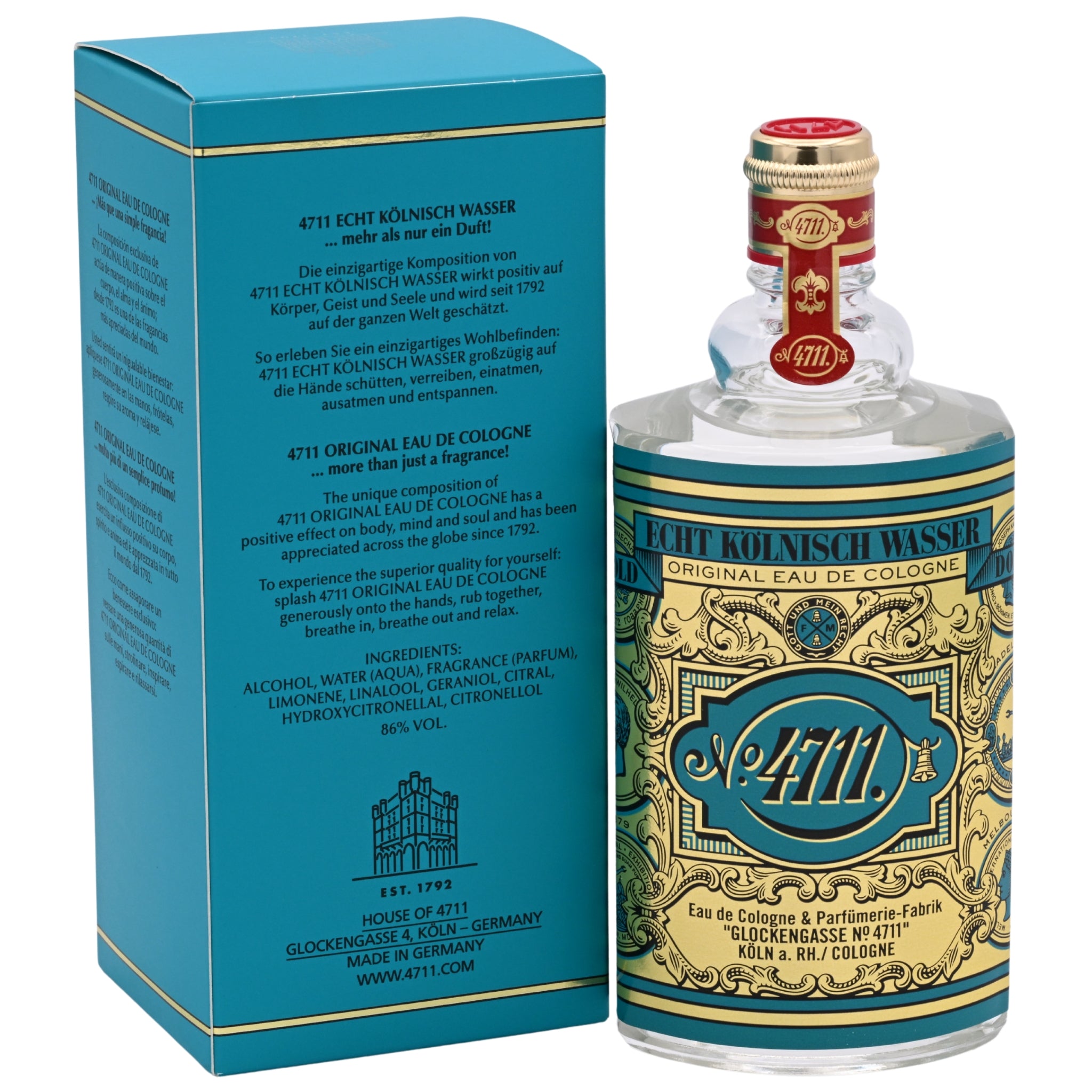 Maurer & Wirtz 4711 Original Eau de Cologne (EDC) Unisex 5.1 oz / 150 ml, New Retail Box