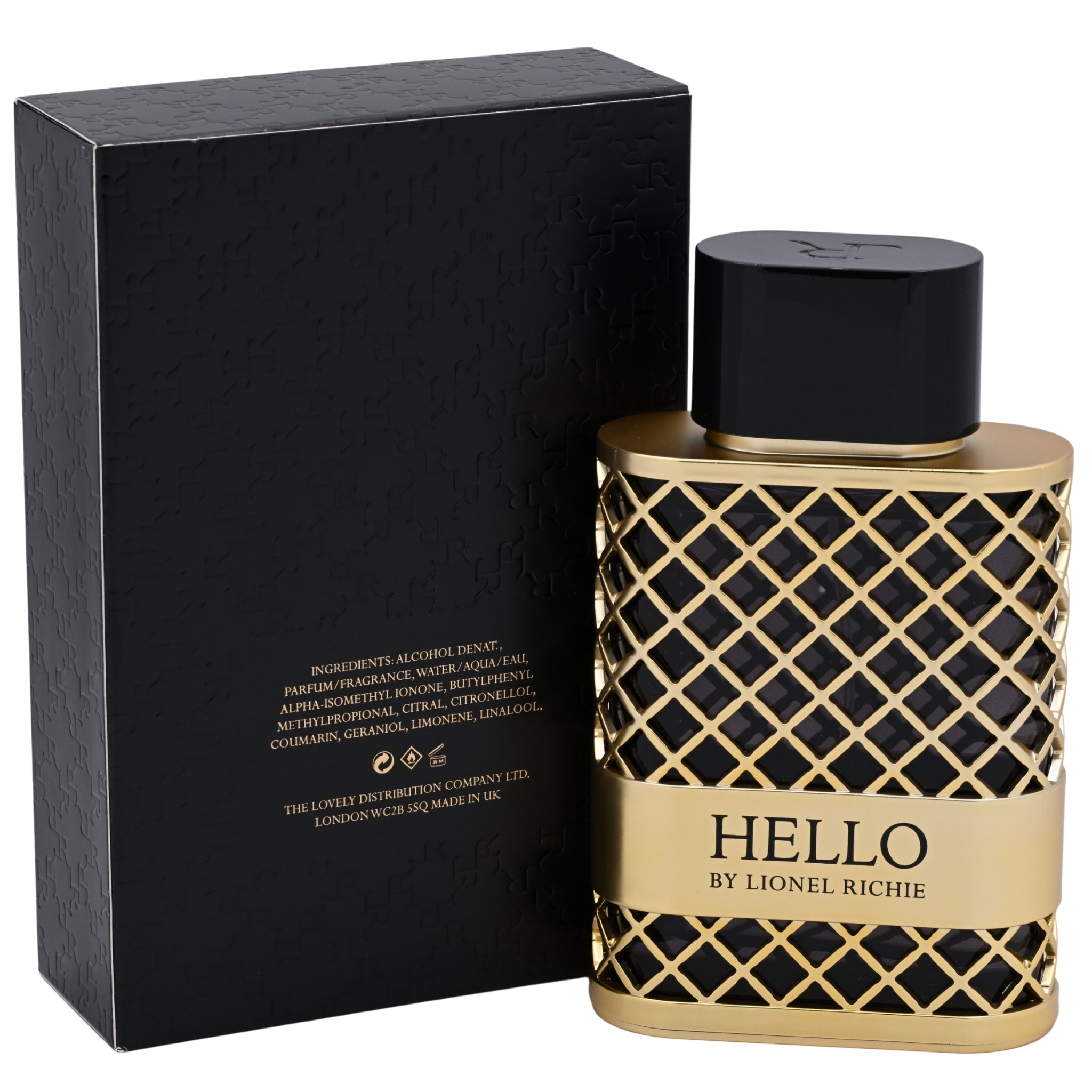 Lionel Richie Hello Eau de Toilette (EDT) Spray for Men 3.4 oz New Retail Box