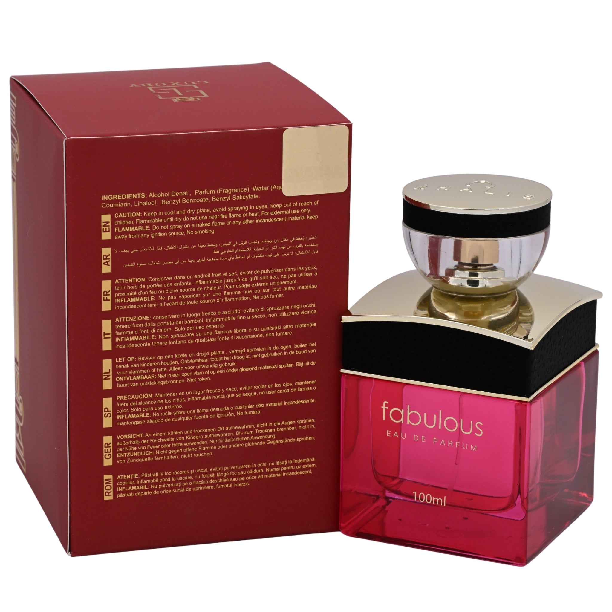 Khalis Fabulous Rouge Luxury Collection Eau de Parfum Spray for Women 3.4 fl oz