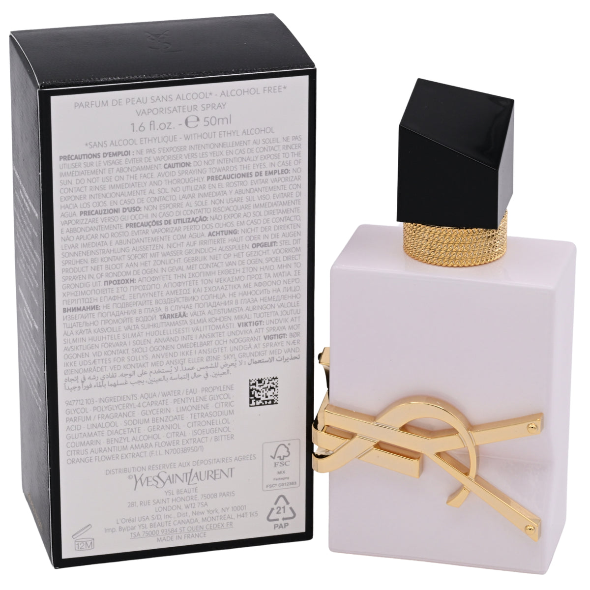 Yves Saint Laurent Libre L'Eau Nue Parfum De Peau Alcohol Free Women 1.6 oz