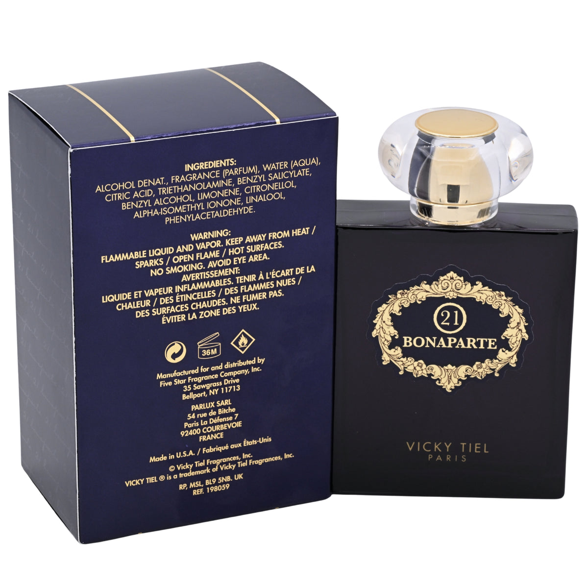 Vicky Tiel 21 Bonaparte EDP Spray Women 3.4 oz 100ml New Box
