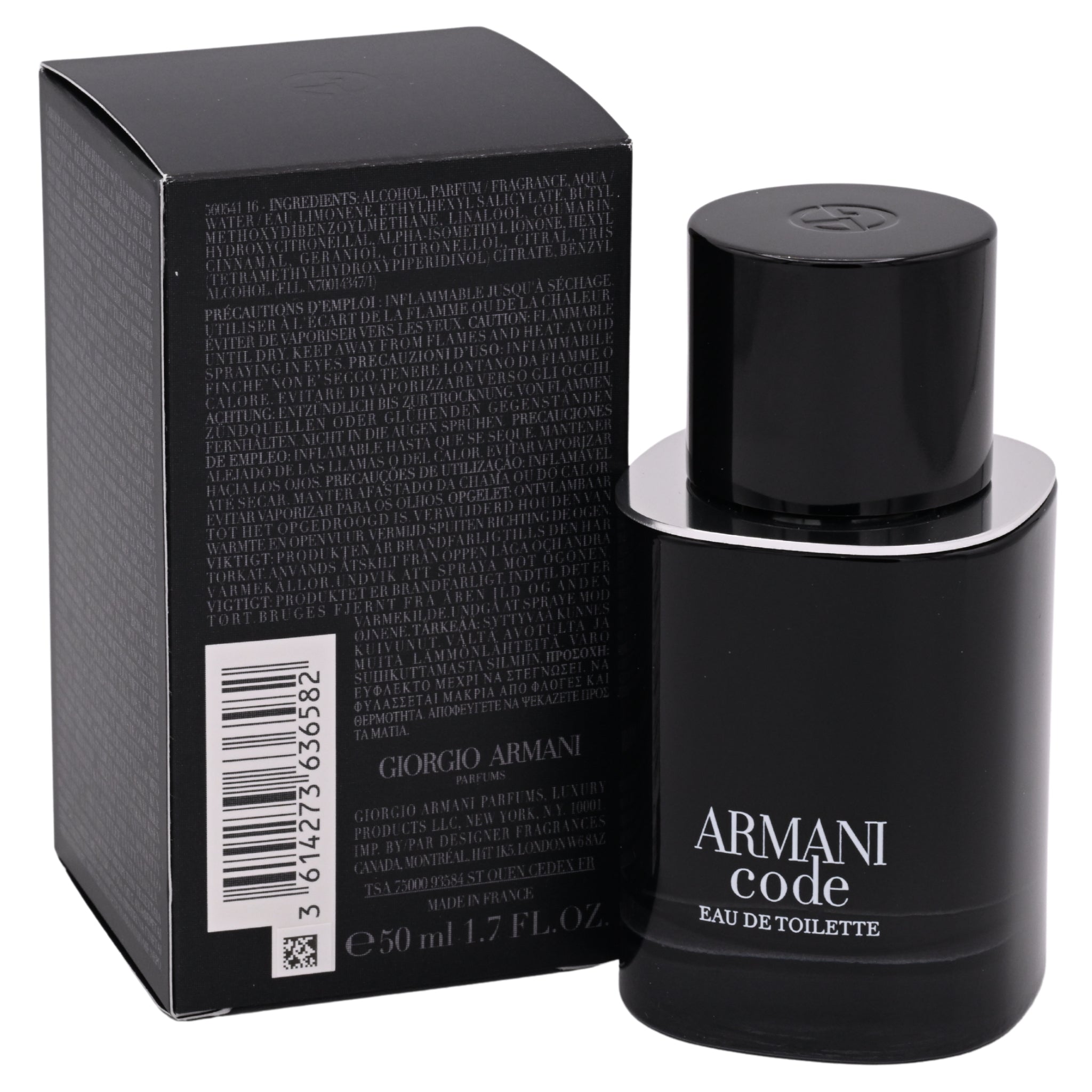 Giorgio Armani Armani Code Eau de Toilette (EDT) Spray for Men 1.7 fl oz (50 ml) - Refillable