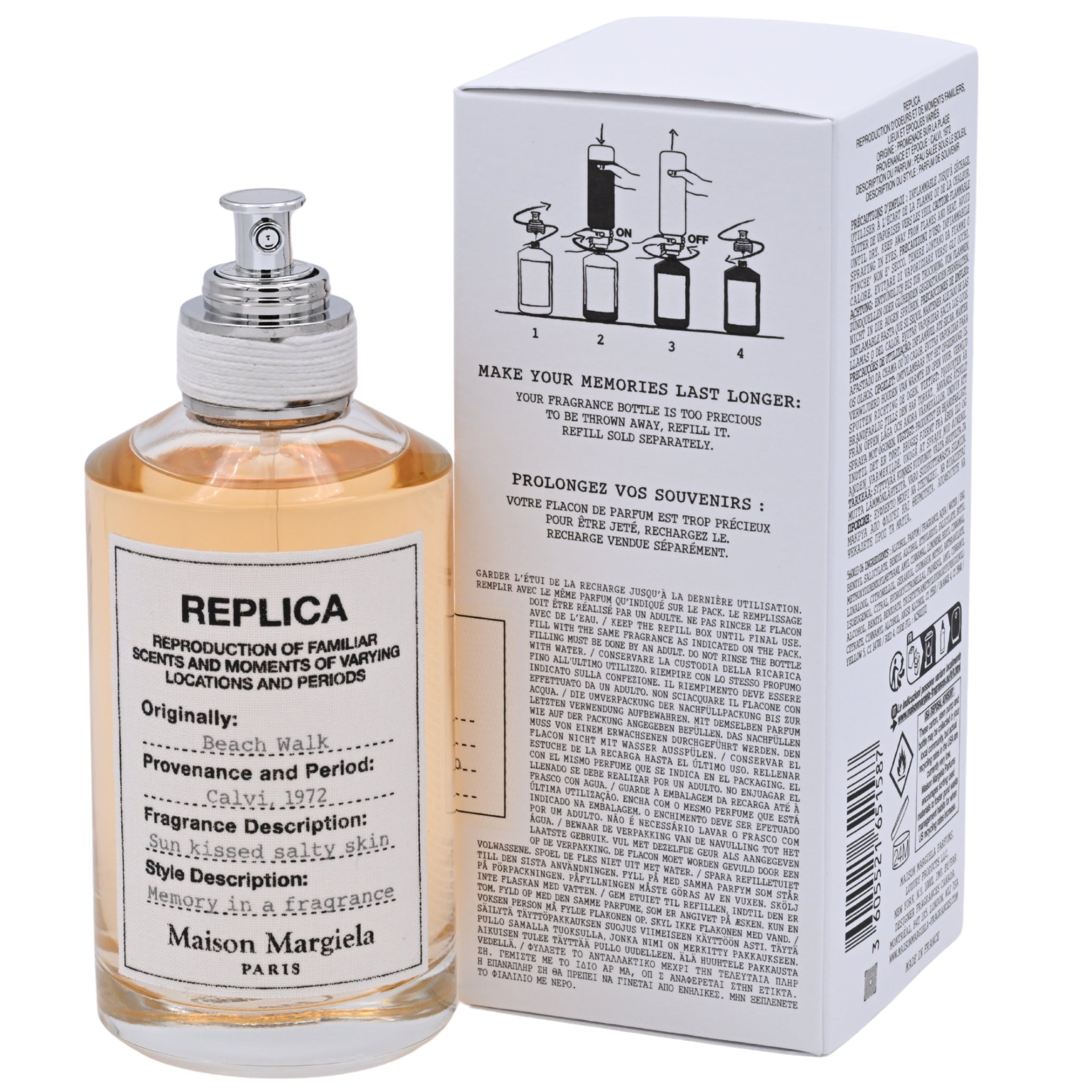 Replica Beach Walk by Maison Margiela for women EDT 3.3 / 3.4 oz New In Box
