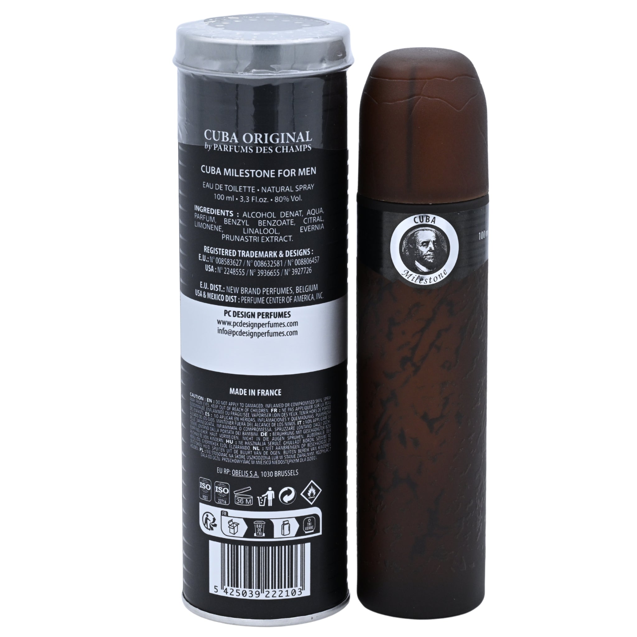 Cuba Milestone Eau de Toilette (EDT) Spray for Men 3.3 oz (New in Can)