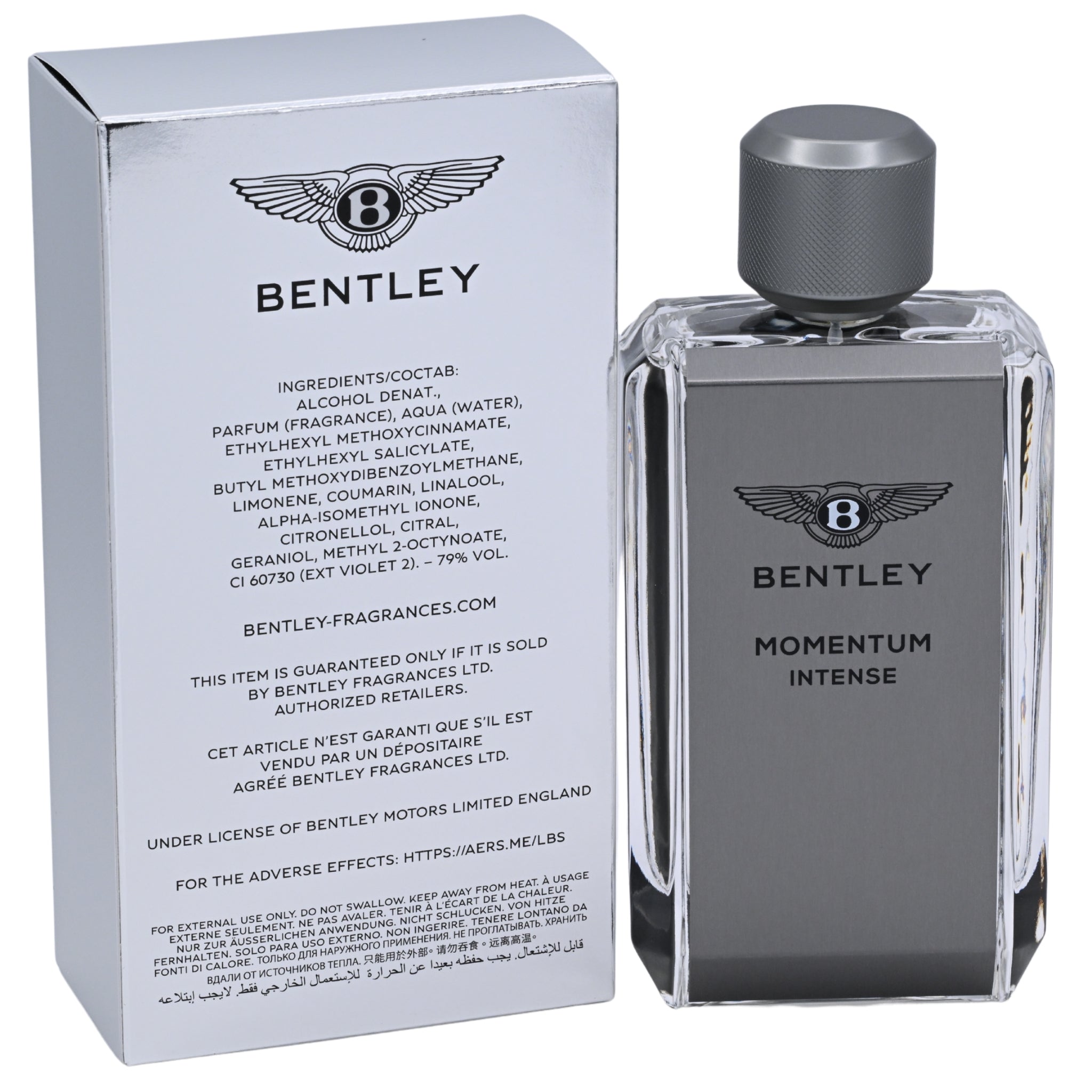 Bentley Momentum Intense Eau de Parfum (EDP) Spray for Men 3.4 oz (100 ml) by Bentley