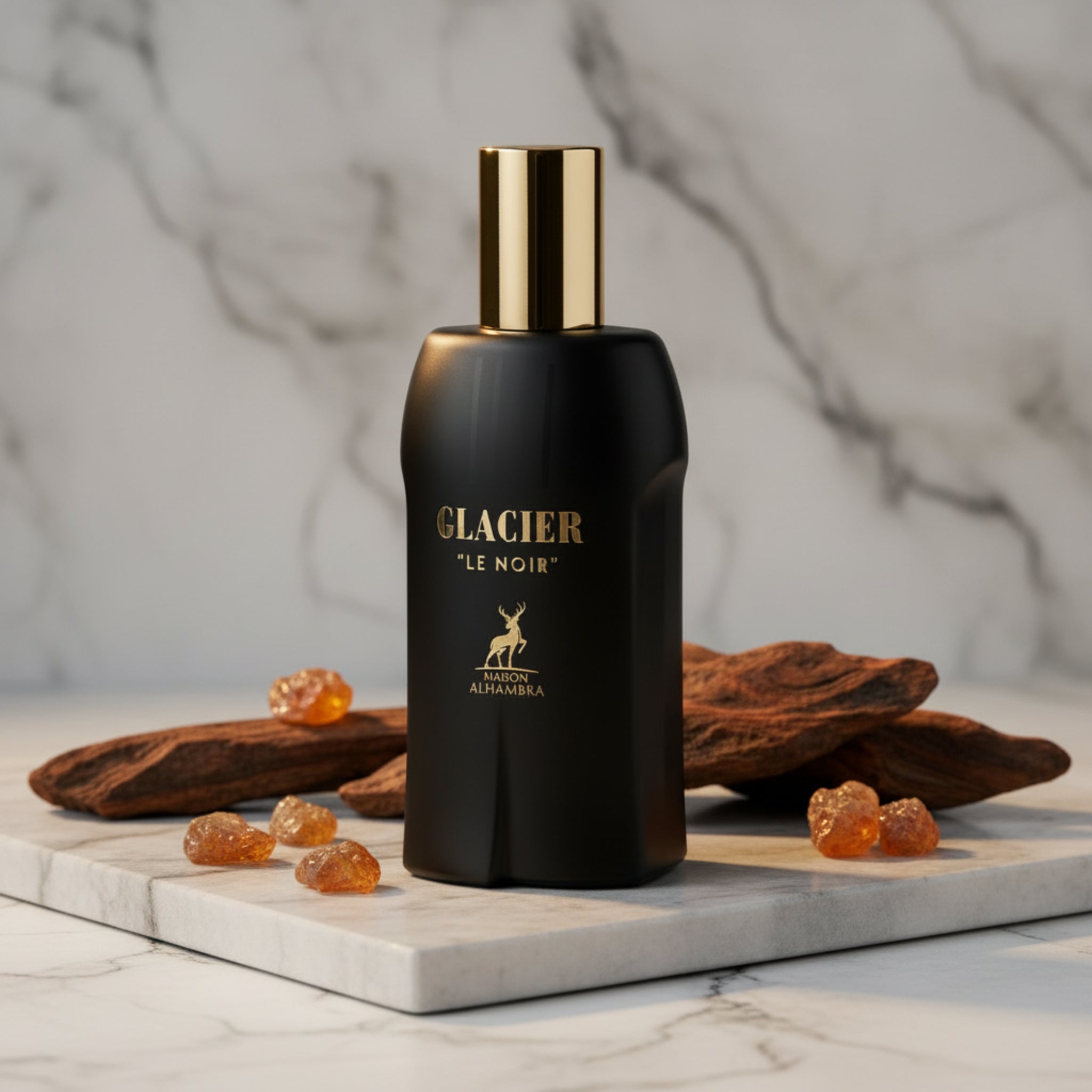 Maison Alhambra Glacier Le Noir EDP Spray Men 3.4 oz 100ml New Box