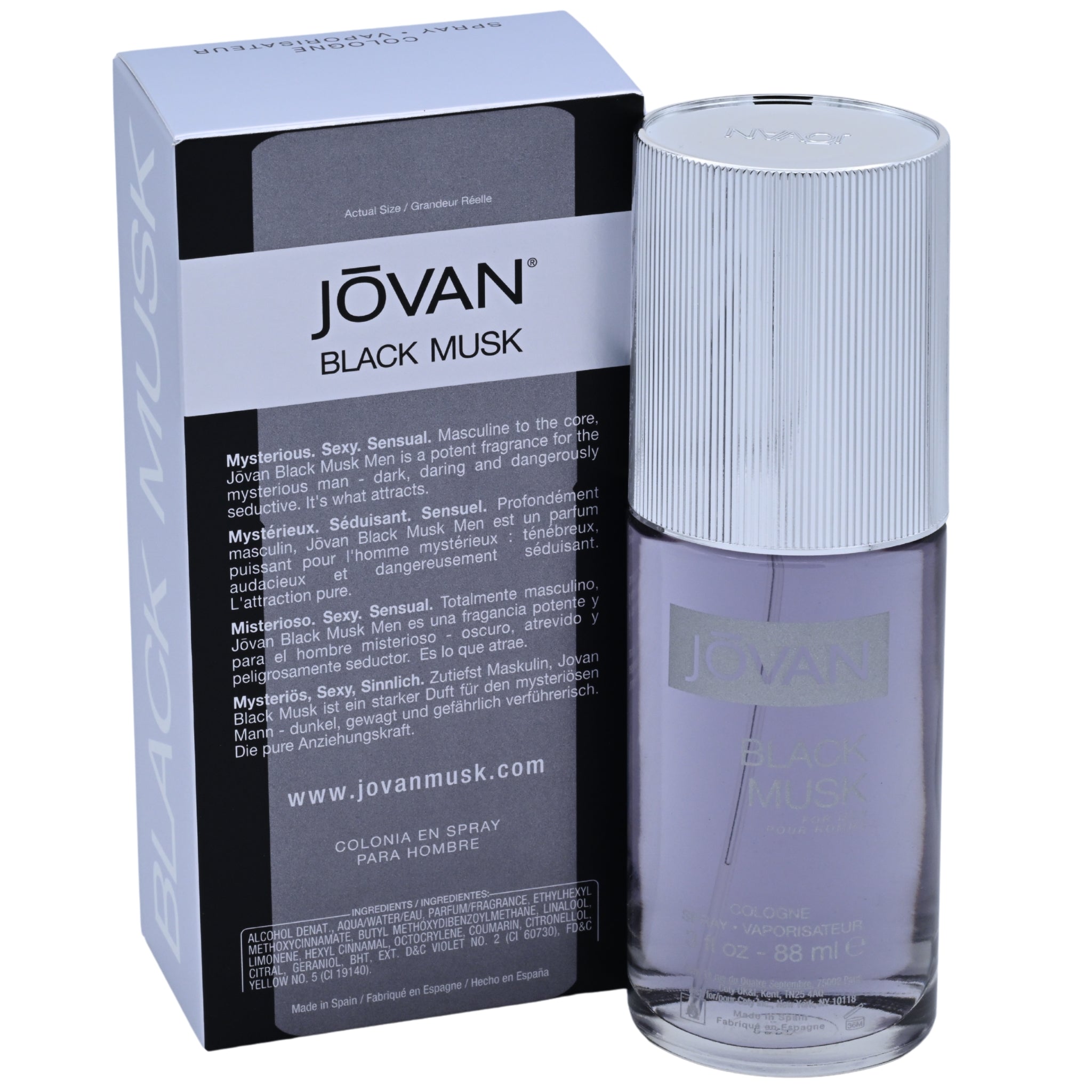 Jovan Black Musk by Jovan 3.0 oz Cologne Spray Men New in Box