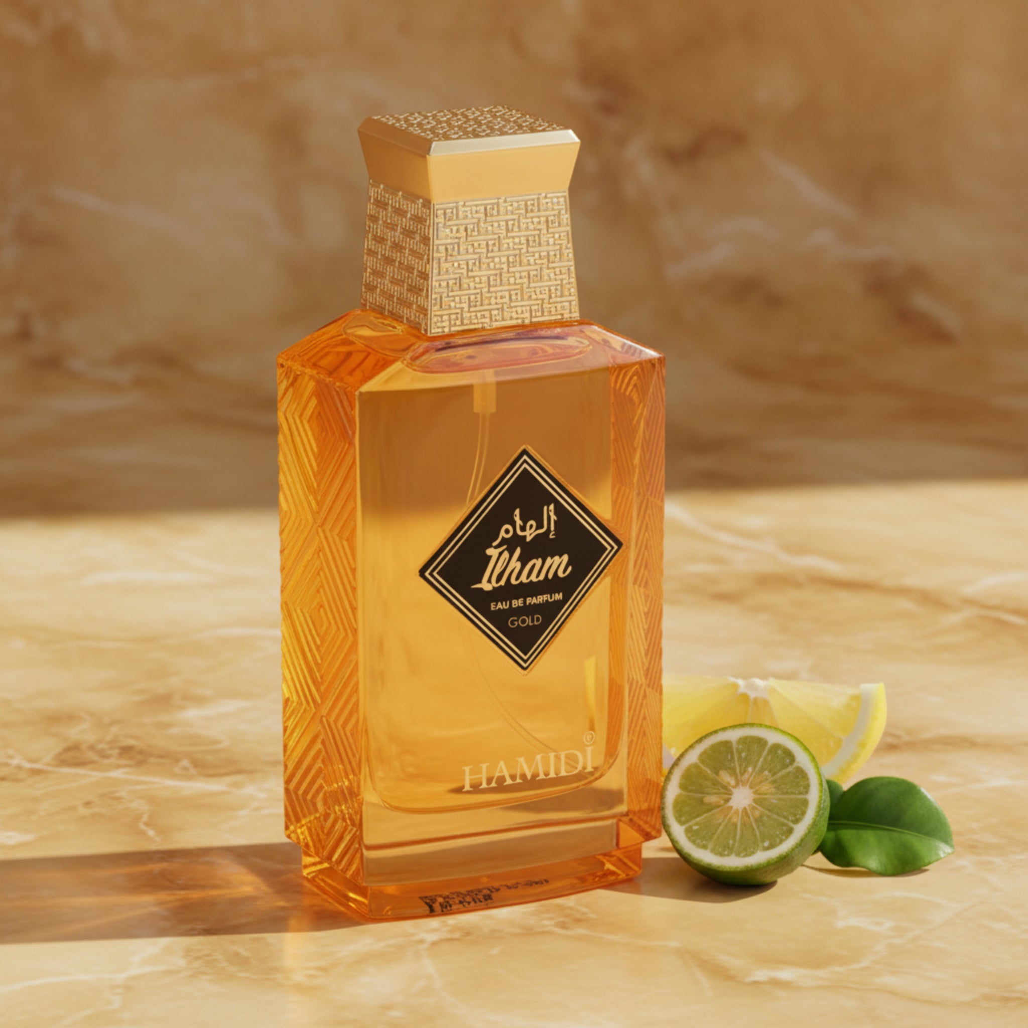 Hamidi Ilham Gold EDP Unisex Spray 3.4 oz 100ml New Box