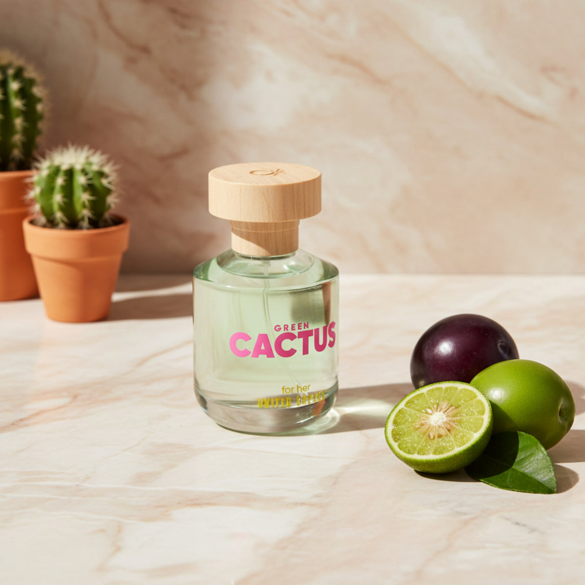 Benetton United Dreams Green Cactus EDT Spray Women, 2.7 oz 80ml
