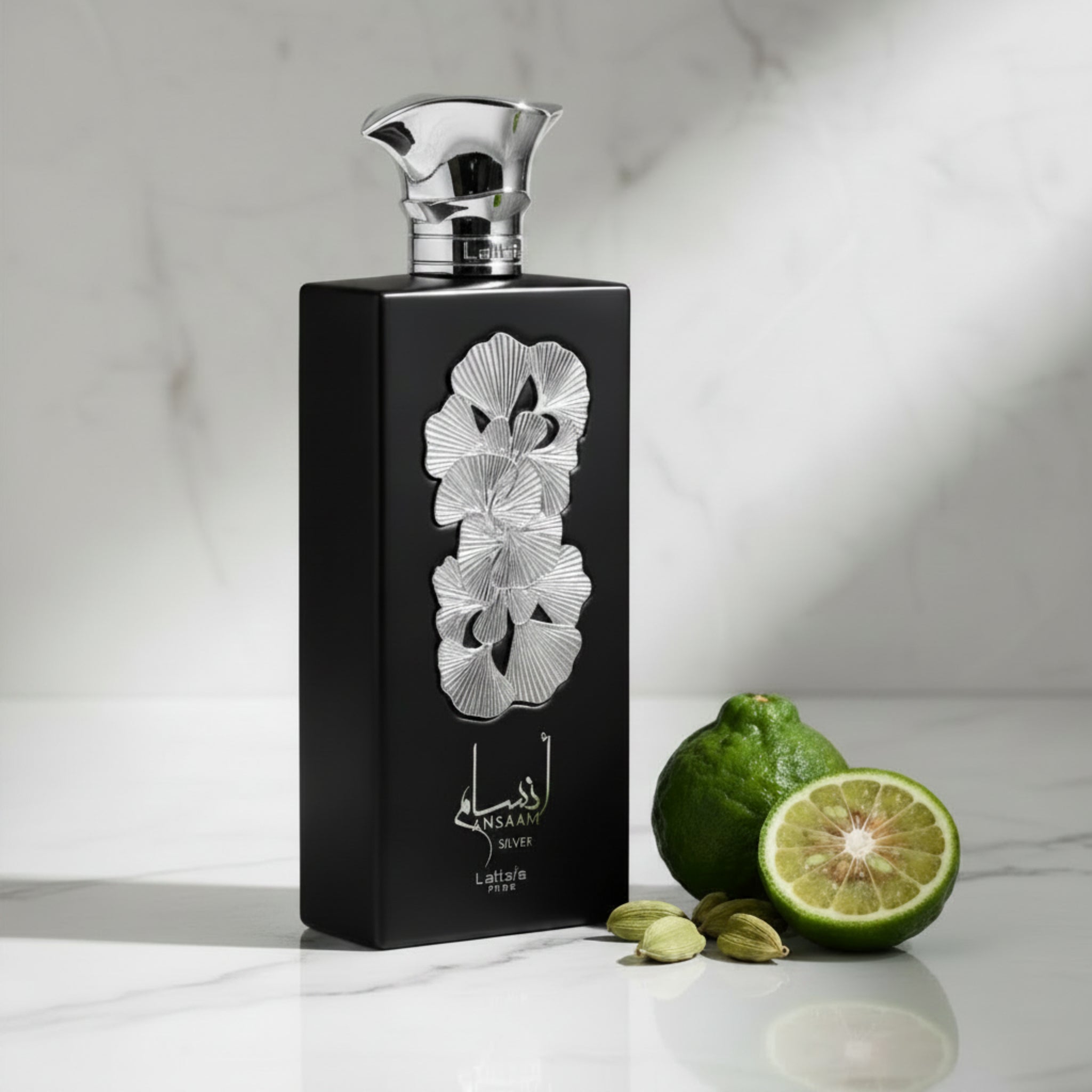 Lattafa Pride Ansaam Silver Eau de Parfum (EDP) Spray for Men 3.4 oz / 100 ml, New Retail Box