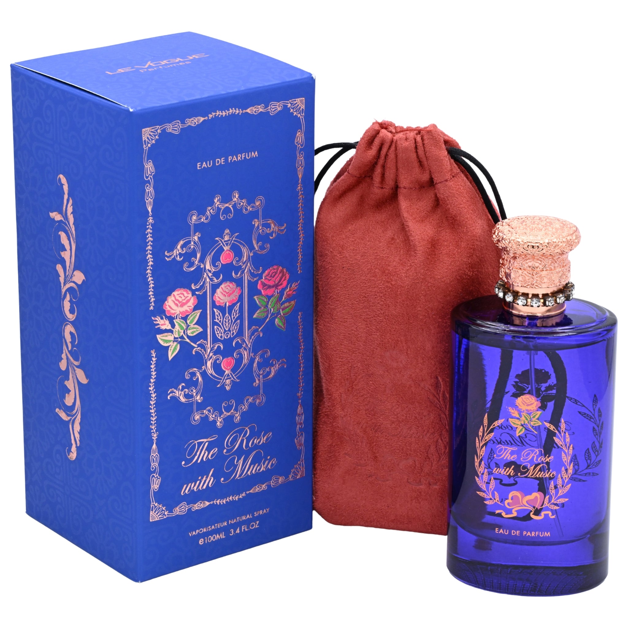 Le Vogue The Rose With Music EDP Spray Women 3.4 oz New Box