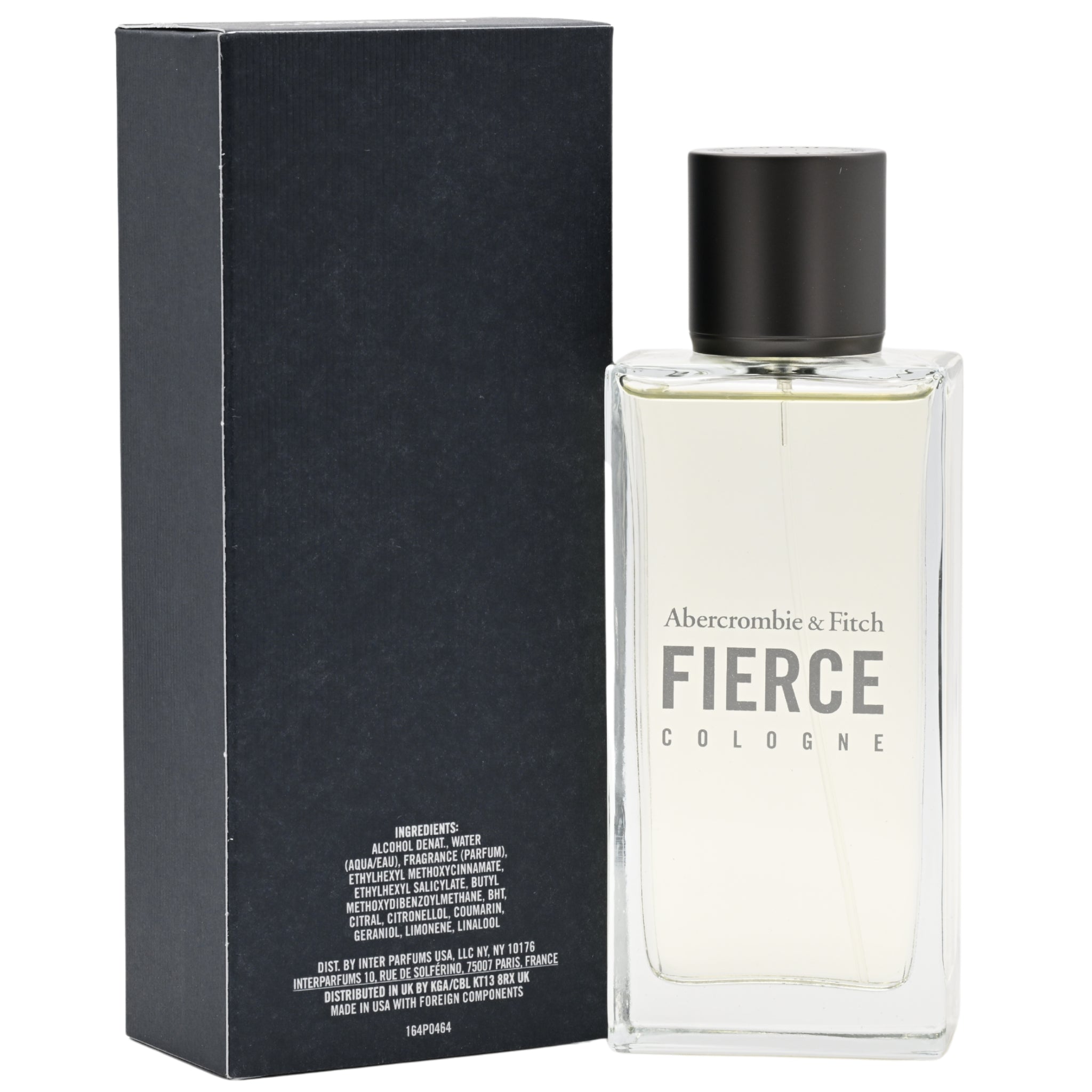Abercrombie & Fitch Fierce cologne bottle and packaging on a white background