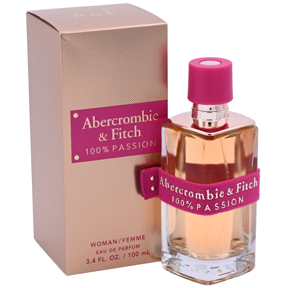 Abercrombie & Fitch 100% Passion Eau de Parfum (EDP) Spray for Women 3.4 oz New in Retail Box 085715166494