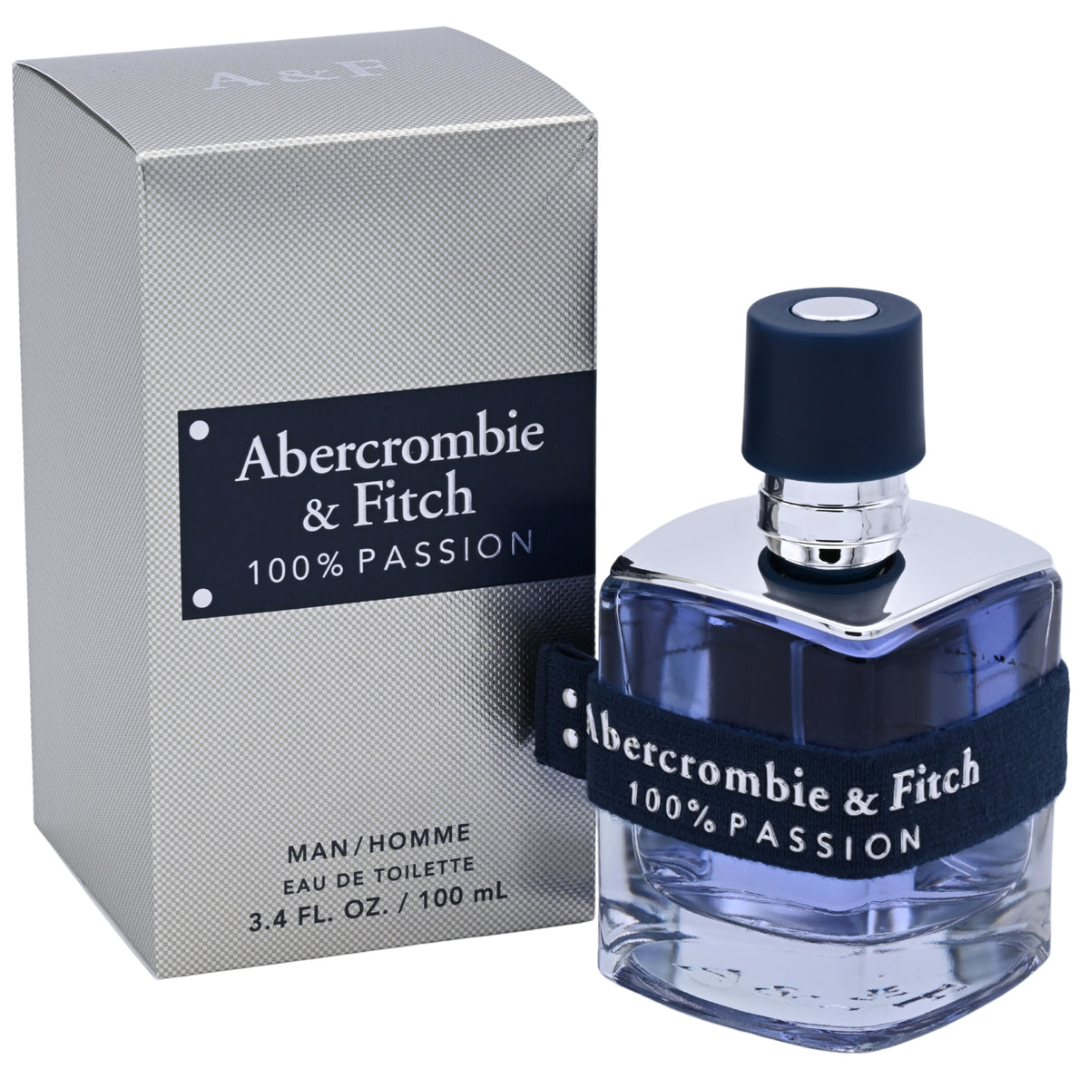 Abercrombie & Fitch 100% Passion Eau de Toilette (EDT) Spray for Men 3.4 oz / 100 ml 085715166708
